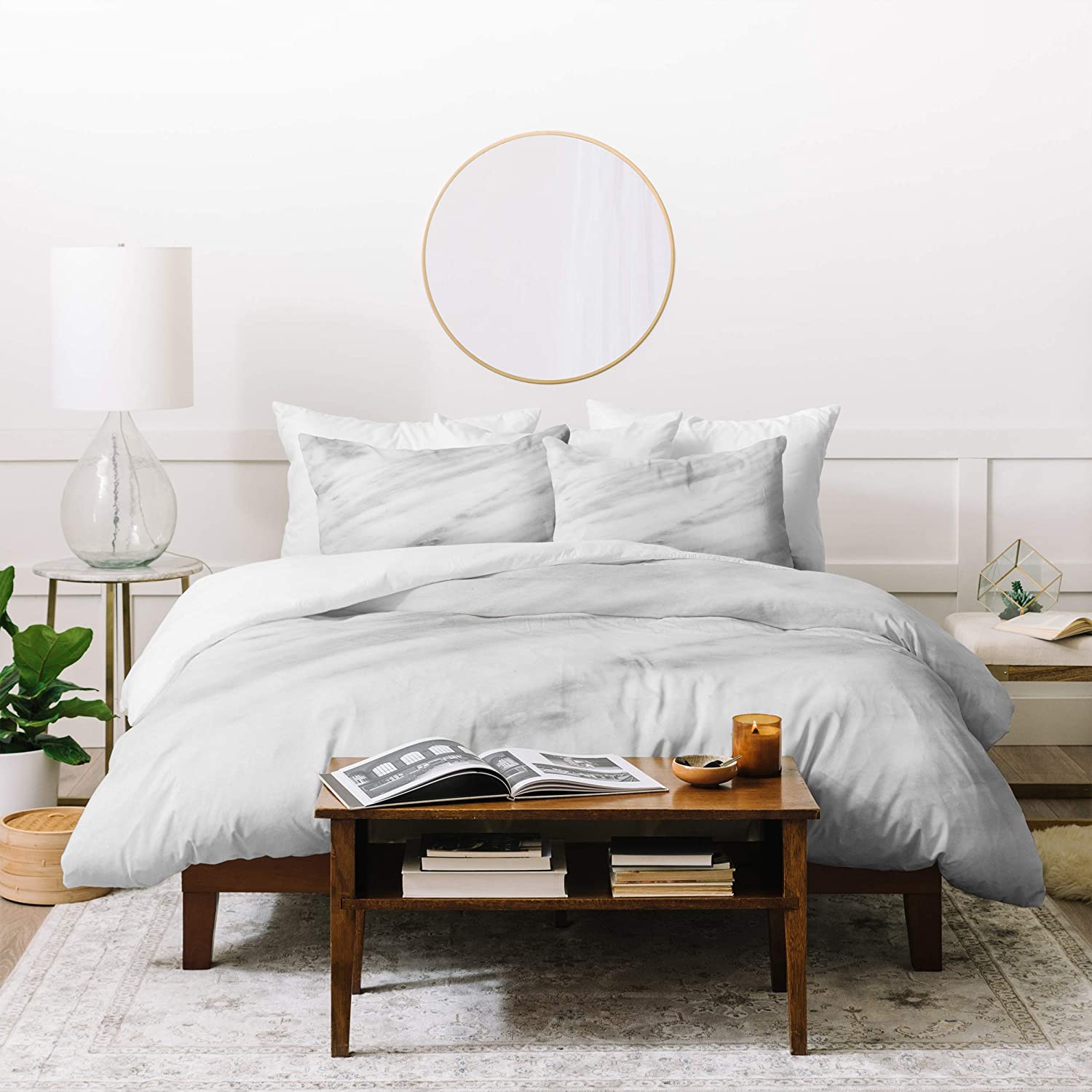 Price:$177.24 Designs Emmanuela Carratoni Italian Marble Carrara Duvet Set with Two Pillow Shams, Queen/Full, Gray : Everything Else