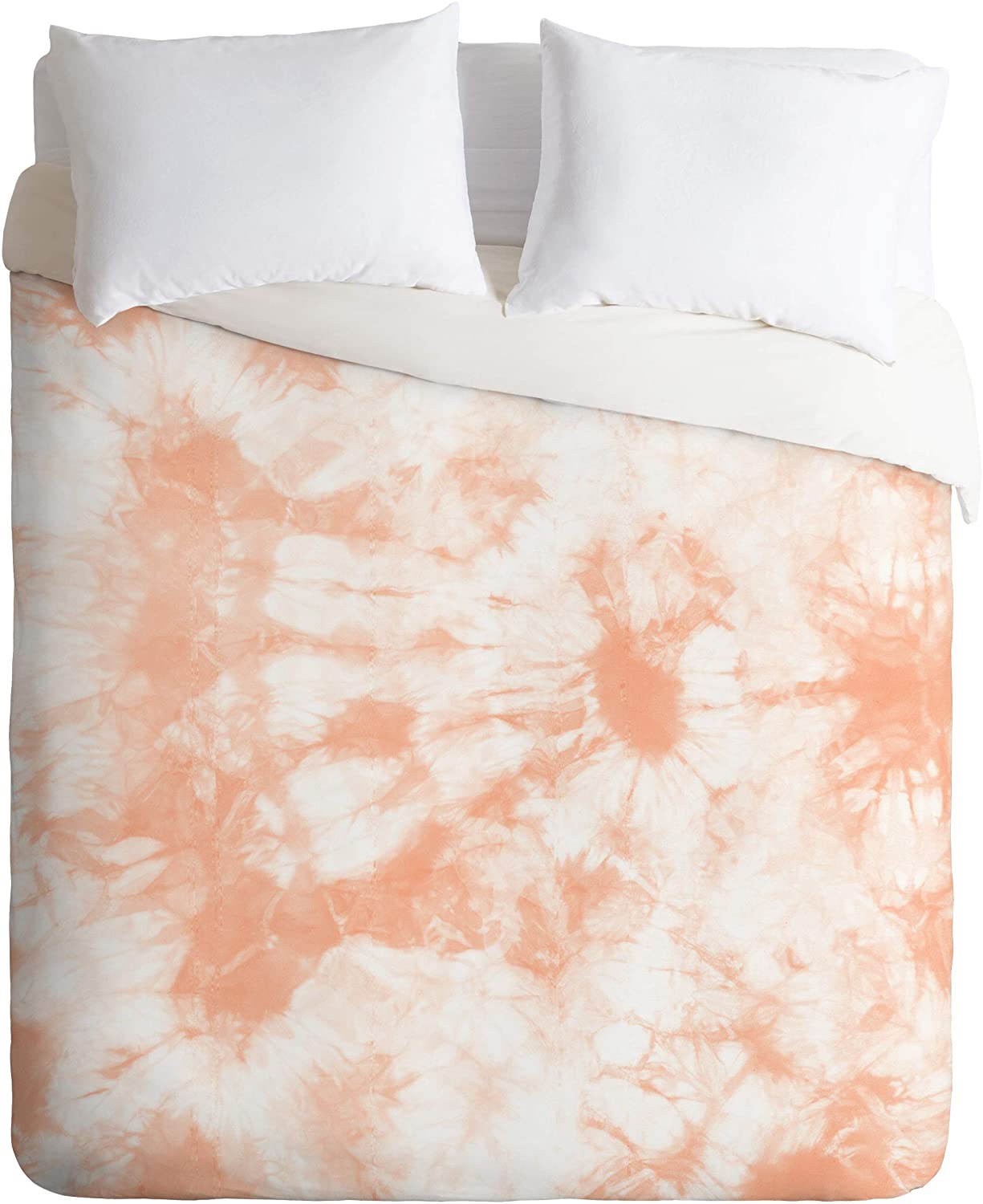 Price:$97.21 Designs Amy Sia Tie Dye 3 Peach Duvet Set with Pillow Sham, Twin, Orange : Home & Kitchen