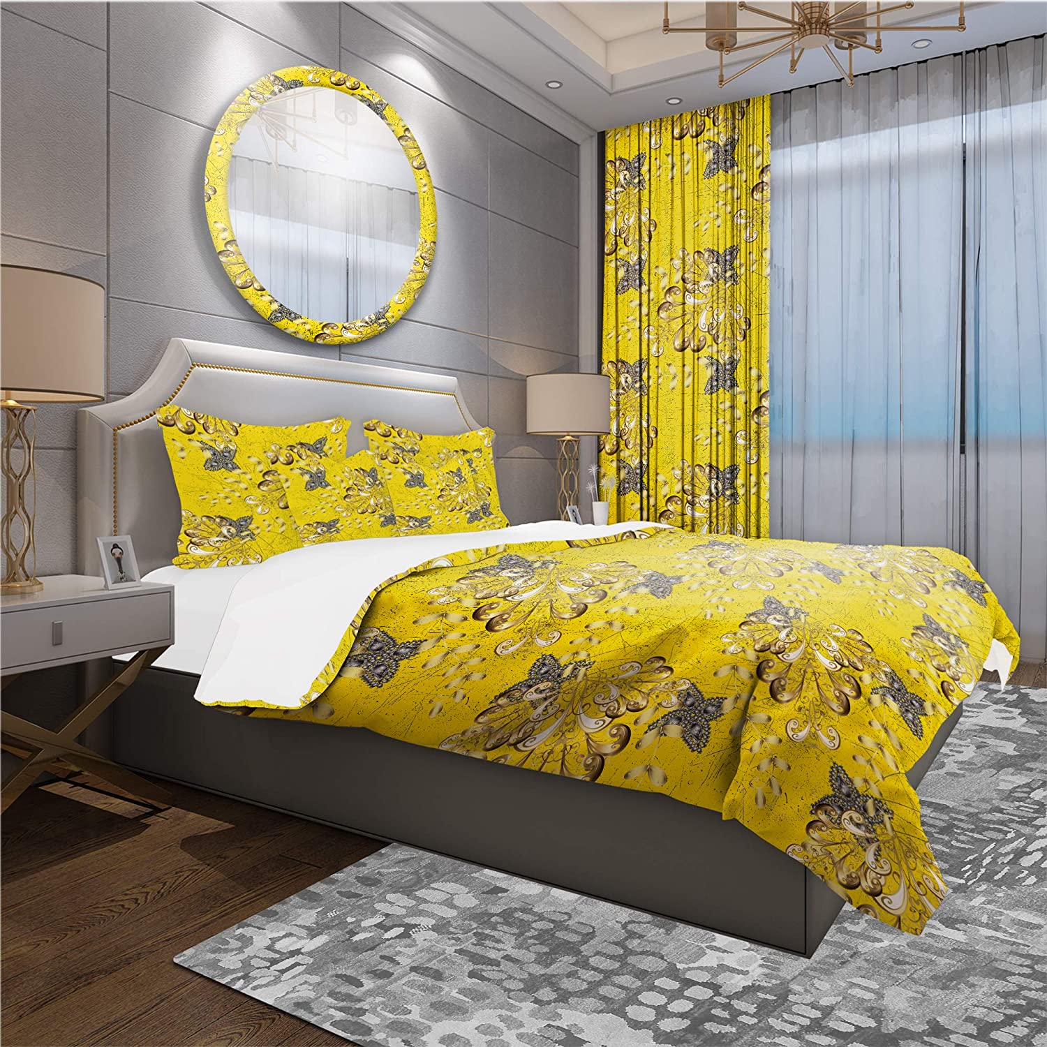 Price:$109.78 'Abstract Illustration Texture' Modern & Contemporary Duvet Cover Set : Home & Kitchen