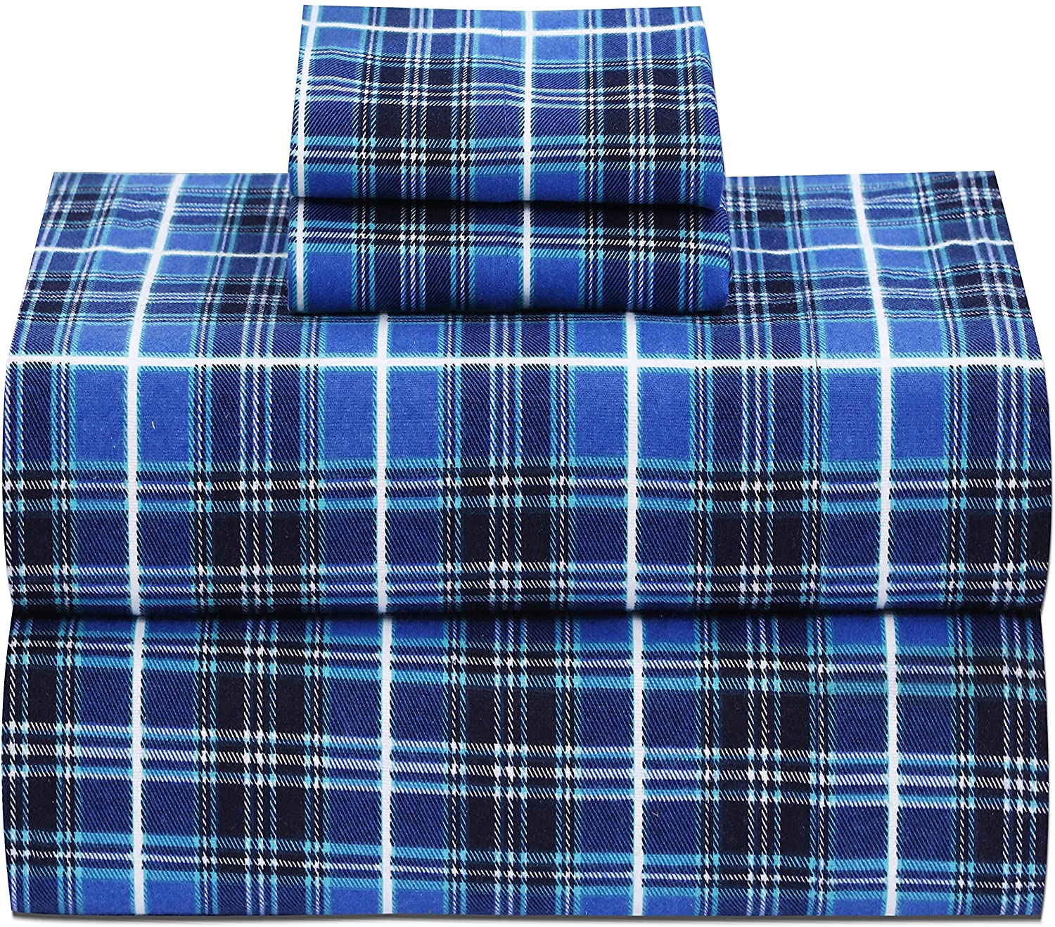 Price:$39.99 100% Cotton Flannel Twin Sheets, 3 Pcs Twin Sheets Set Deep Pocket -Warm- Super Soft-Breathable & Moisture Wicking Flannel Twin Kids Bedding Set Include Flat Sheet,Fitted Sheet & 1 Pillowcase. : Home & Kitchen