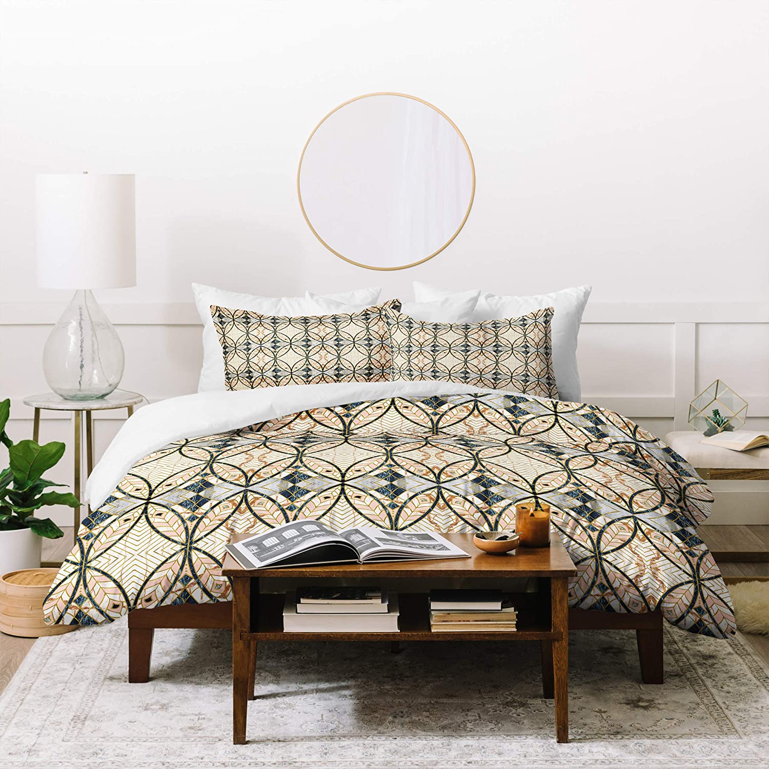 Price:$81.14 Designs Marta Barragan Camarasa Pattern Mosaic Art Deco I Duvet Set with Two Pillow Shams, Full/Queen, Multi : Everything Else