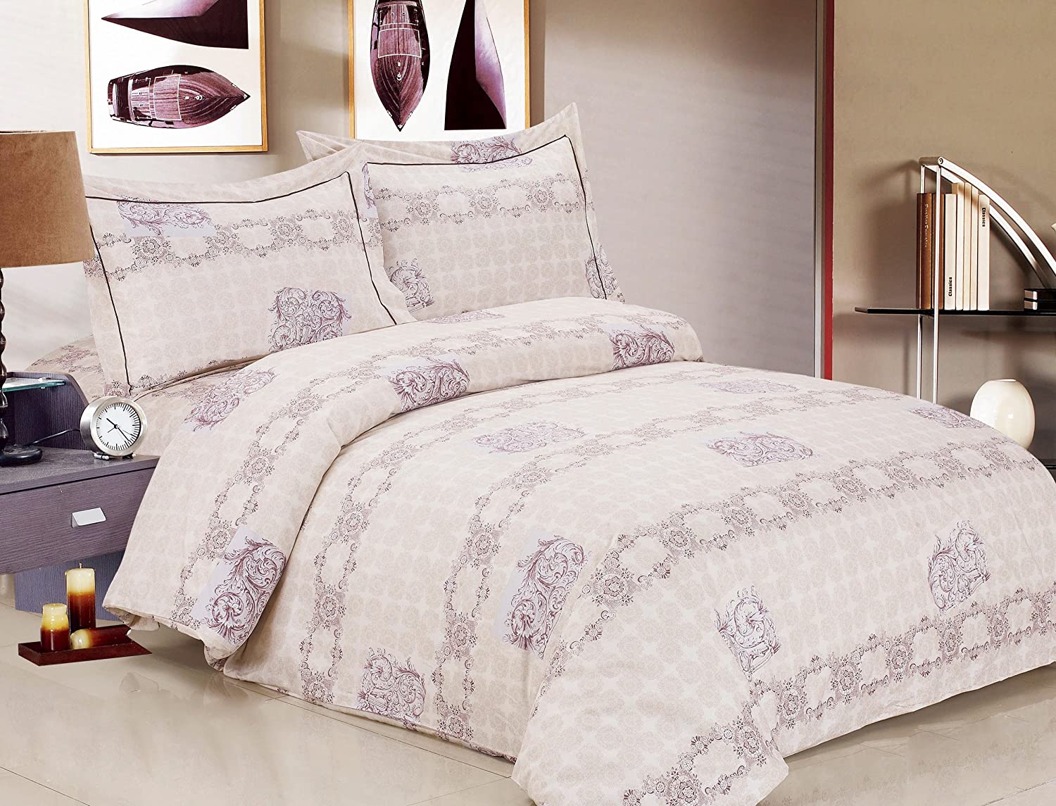 Price:$149.00 Linen French Heritage Collection 6 Full Duvet Set, 54" : Home & Kitchen
