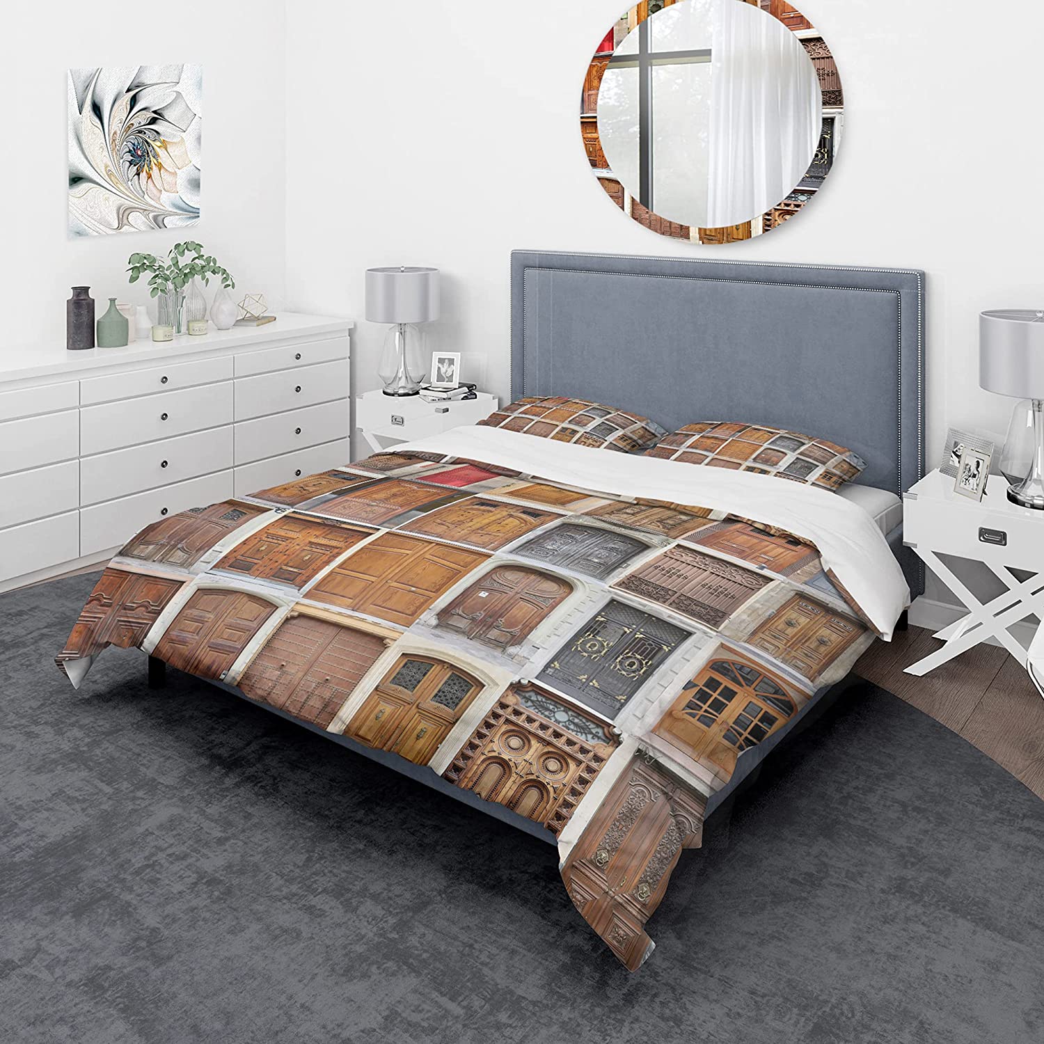 Price:$120.04 'Art Nouveau Doors' Modern & Contemporary Duvet Cover Set : Home & Kitchen