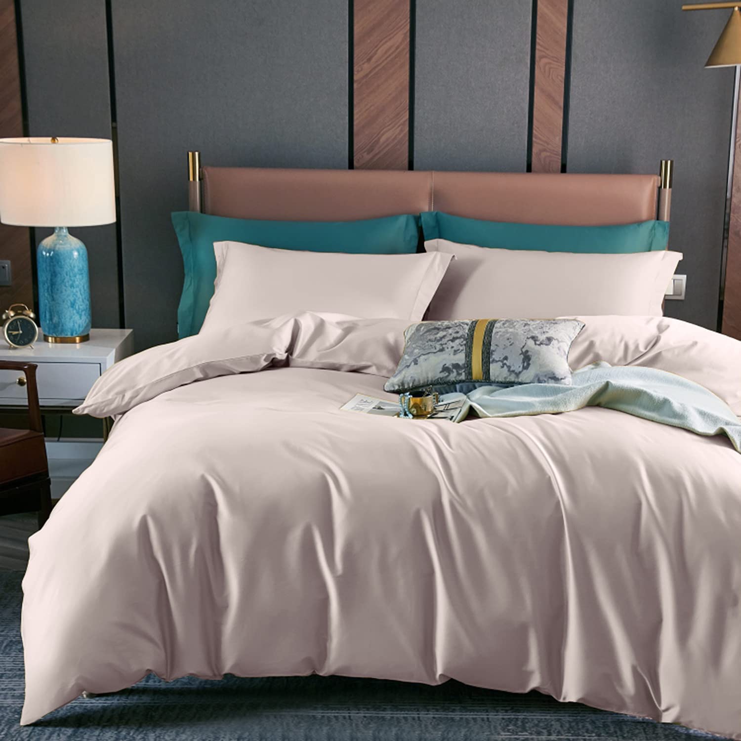 Price:$19.99 Cover Queen Size, 100% Microfiber Breathable 3 Piece Bedding Cover Sets, Ultra Soft Covers with Zipper Closure, 1 Light Tan Queen Cover (90" x 90") with 2 Pillow Shams : Home & Kitchen