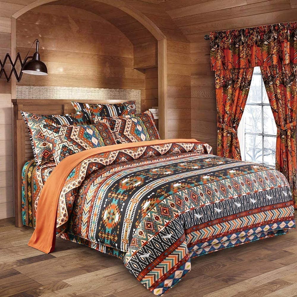 Price:$37.99 King Bohemian Duvet Cover Set 3 Pcs Mandala Duvet Cover Ethnic Exotic Style Boho Bedding Set 1 Duvet Cover and 2 Pillowcases : Home & Kitchen
