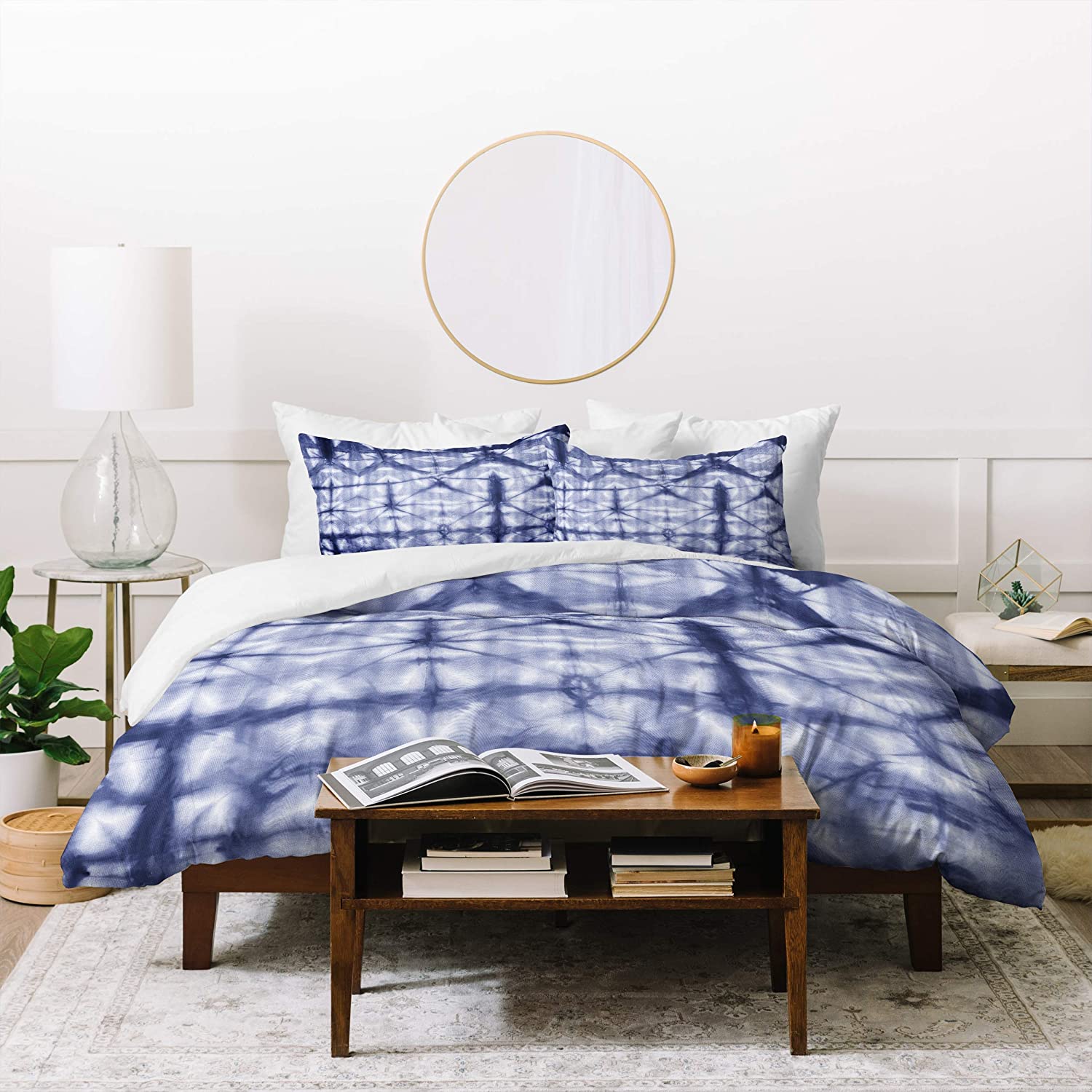 Price:$82.60 Designs Amy Sia Tie Dye 2 Navy Duvet Set with Two Pillow Shams, Queen/Full, Blue : Home & Kitchen