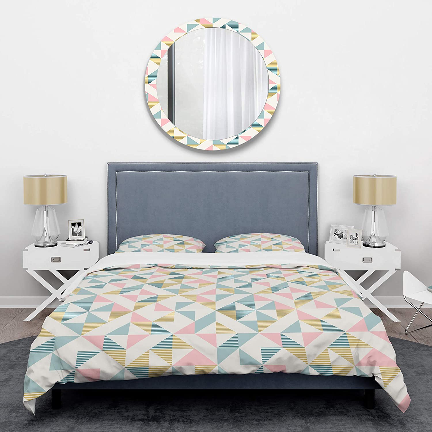 Price:$120.04 'Diamond Retro XI' Mid-Century Modern Duvet Cover Set : Home & Kitchen