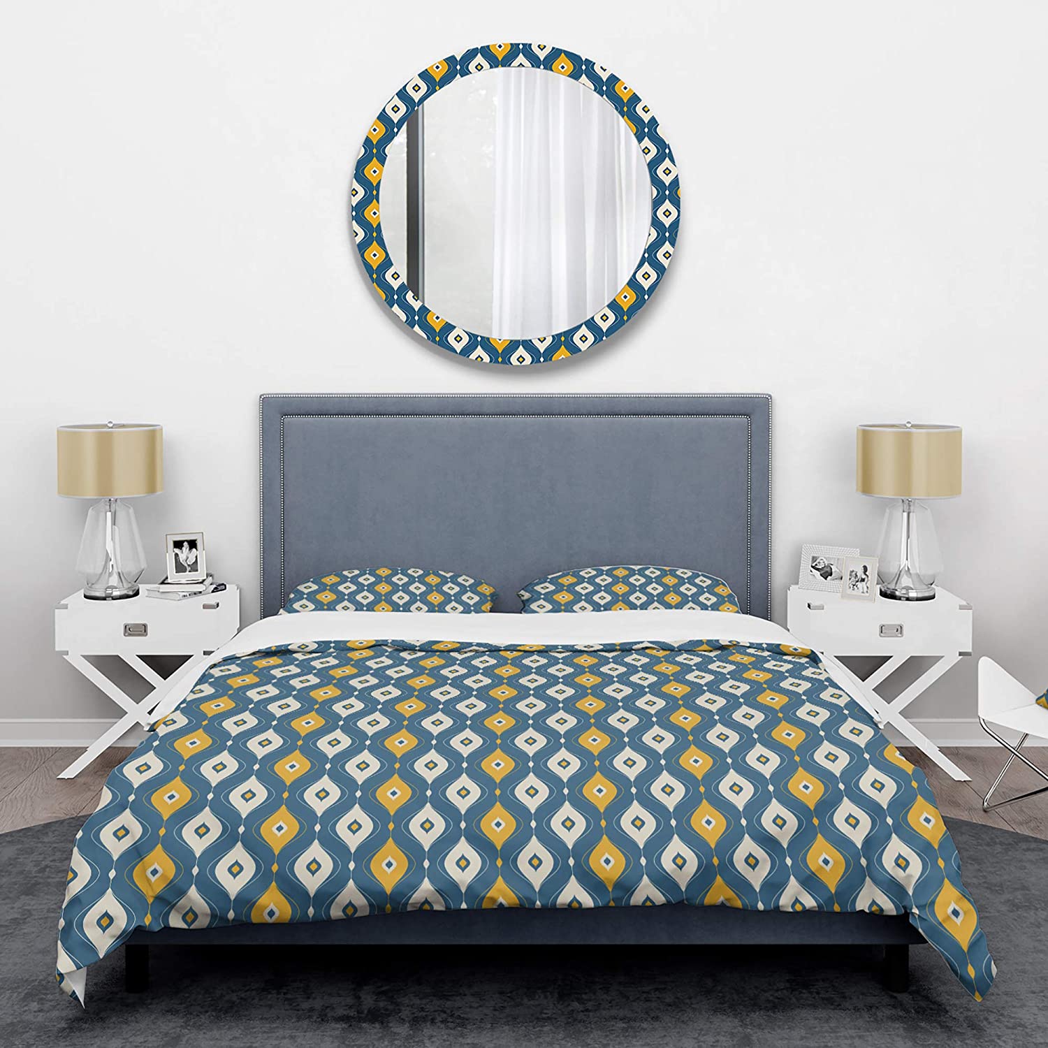 Price:$85.76 Abstract Pattern II' Mid-Century Modern Duvet Cover Set : Home & Kitchen