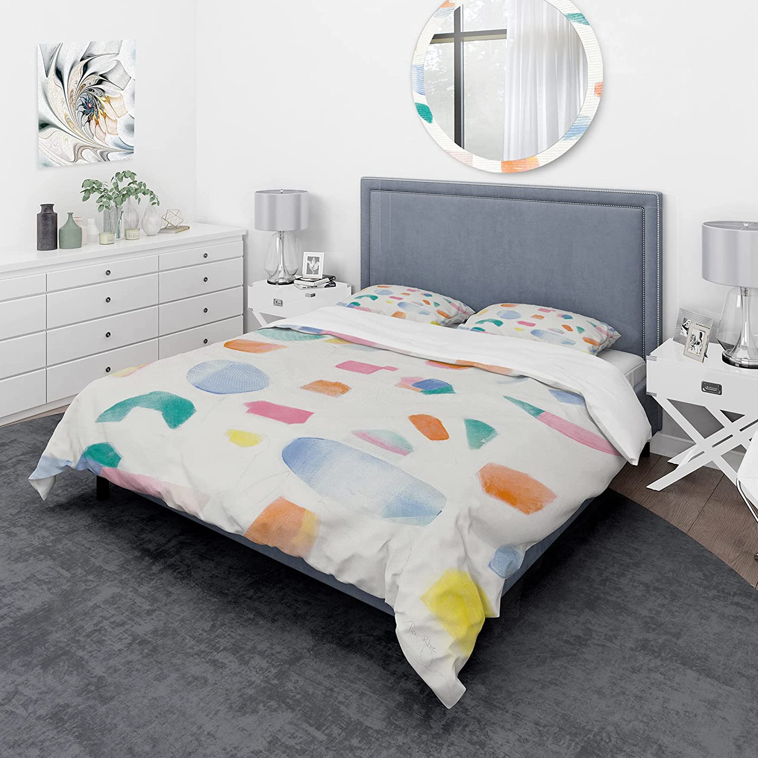 Price:$85.76 'Joy Geometric Simple' Geometric Duvet Cover Set : Home & Kitchen