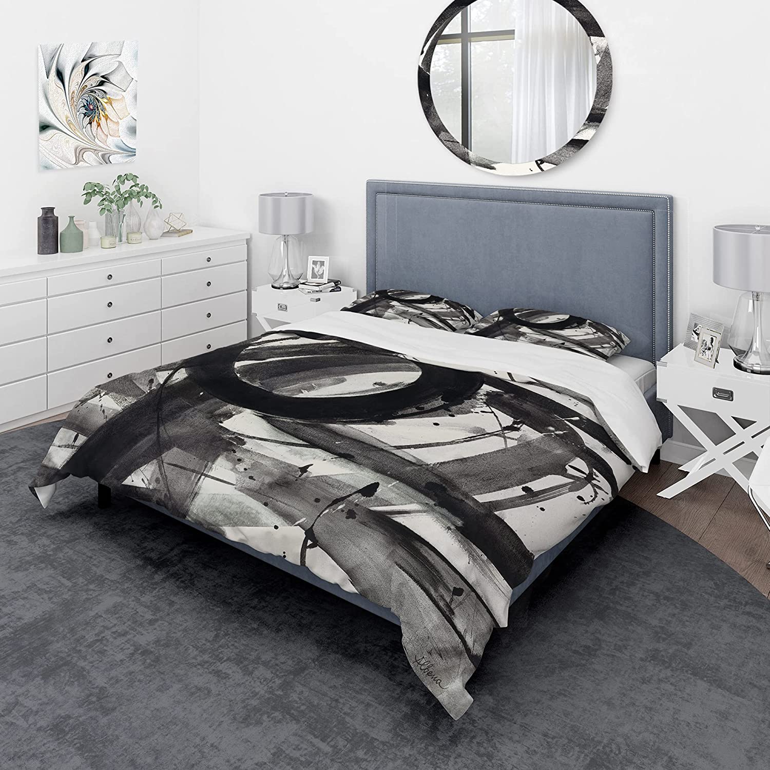 Price:$85.76 'Minimalistic Roller II' Geometric Duvet Cover Set : Home & Kitchen
