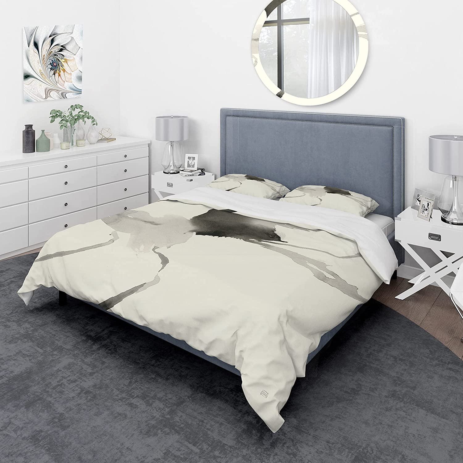 Price:$120.04 'Minimal Geometric Gesture I' Geometric Duvet Cover Set : Home & Kitchen