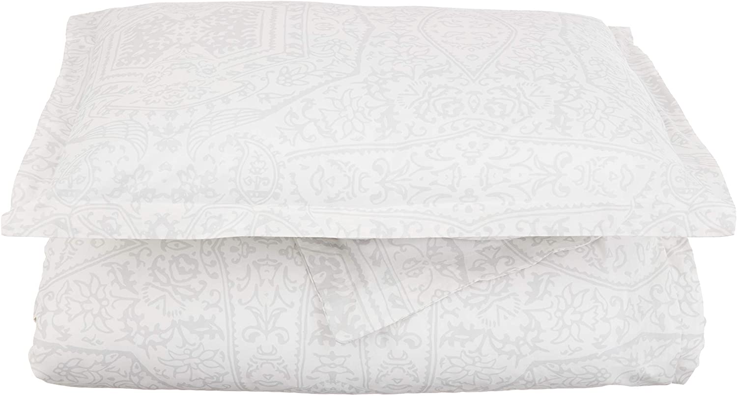 Price:$29.80 Chantilly Lace Duvet Set T/TXL, White/Grey : Home & Kitchen
