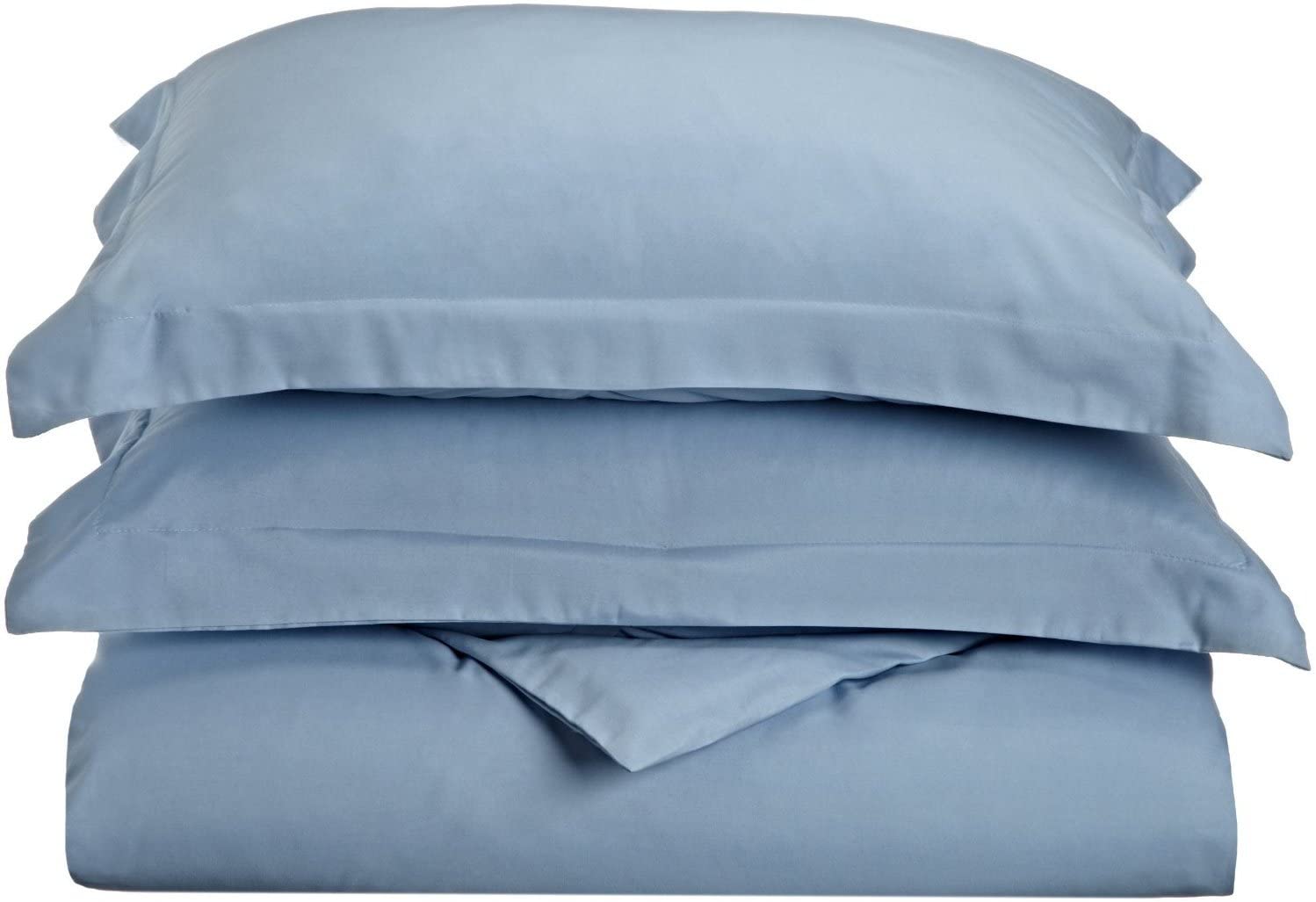 Price:$39.99 King/ California King Duvet Cover Set Solid Light Blue : Home & Kitchen