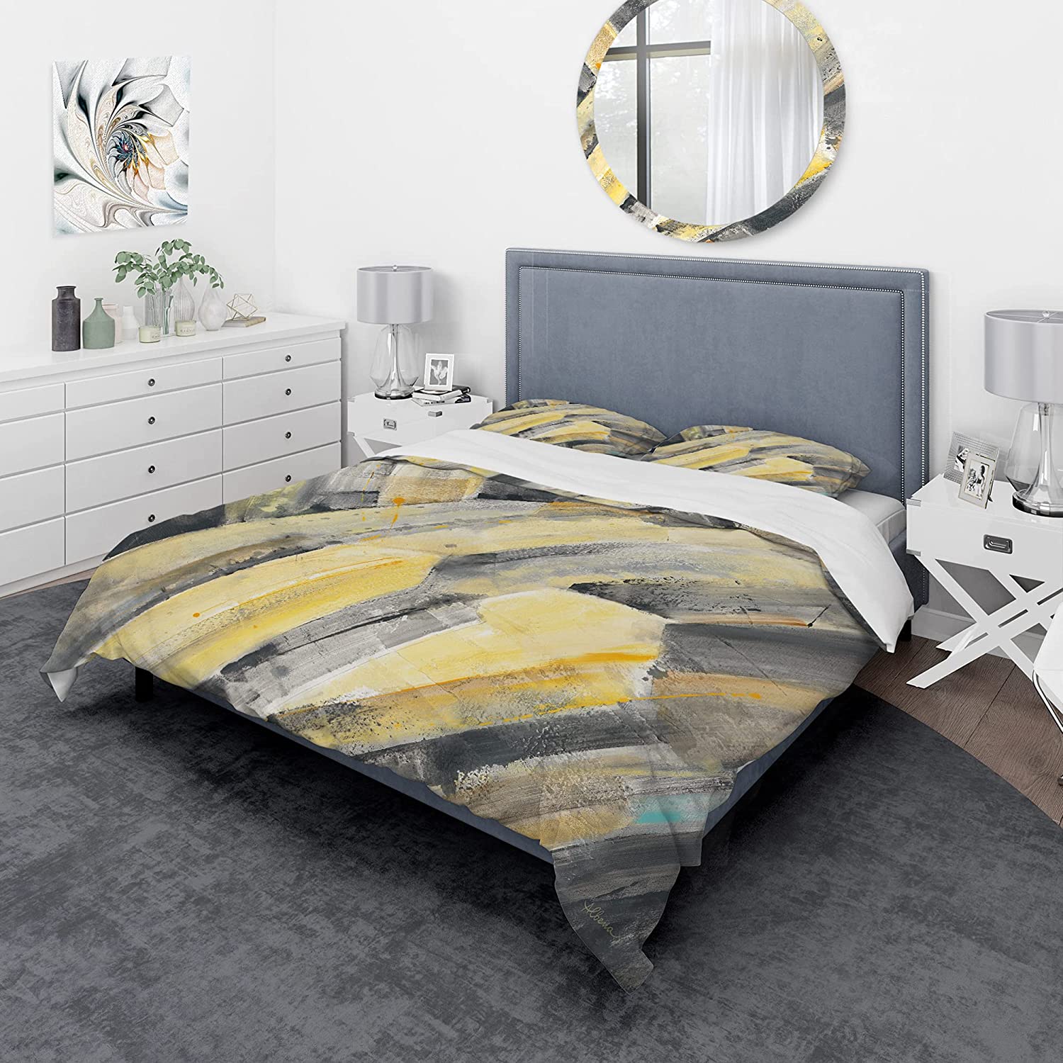 Price:$120.04 'Geometric Beige Glacier' Geometric Duvet Cover Set : Home & Kitchen