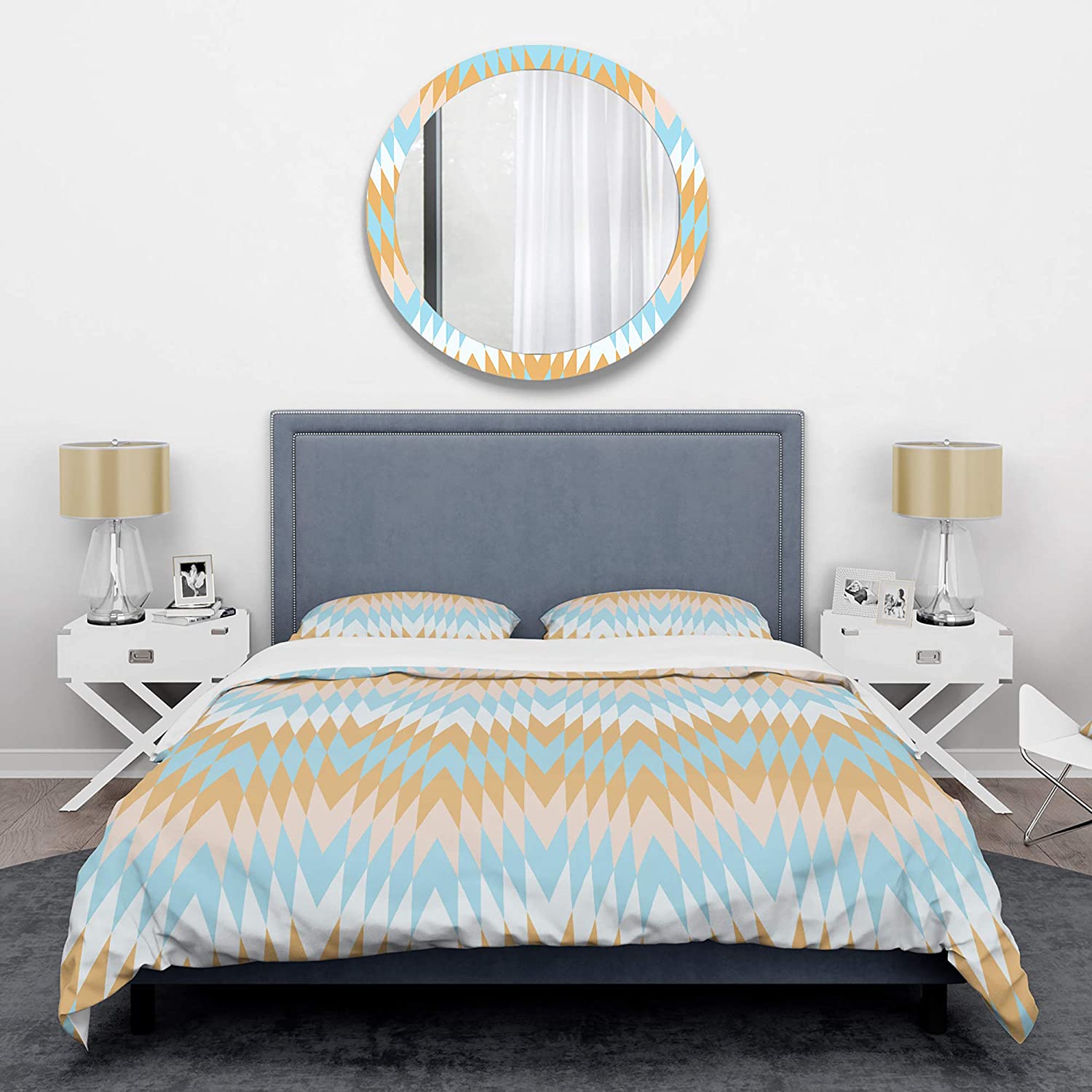 Price:$109.78 Abstract Design VI' Mid-Century Modern Duvet Cover Set : Home & Kitchen