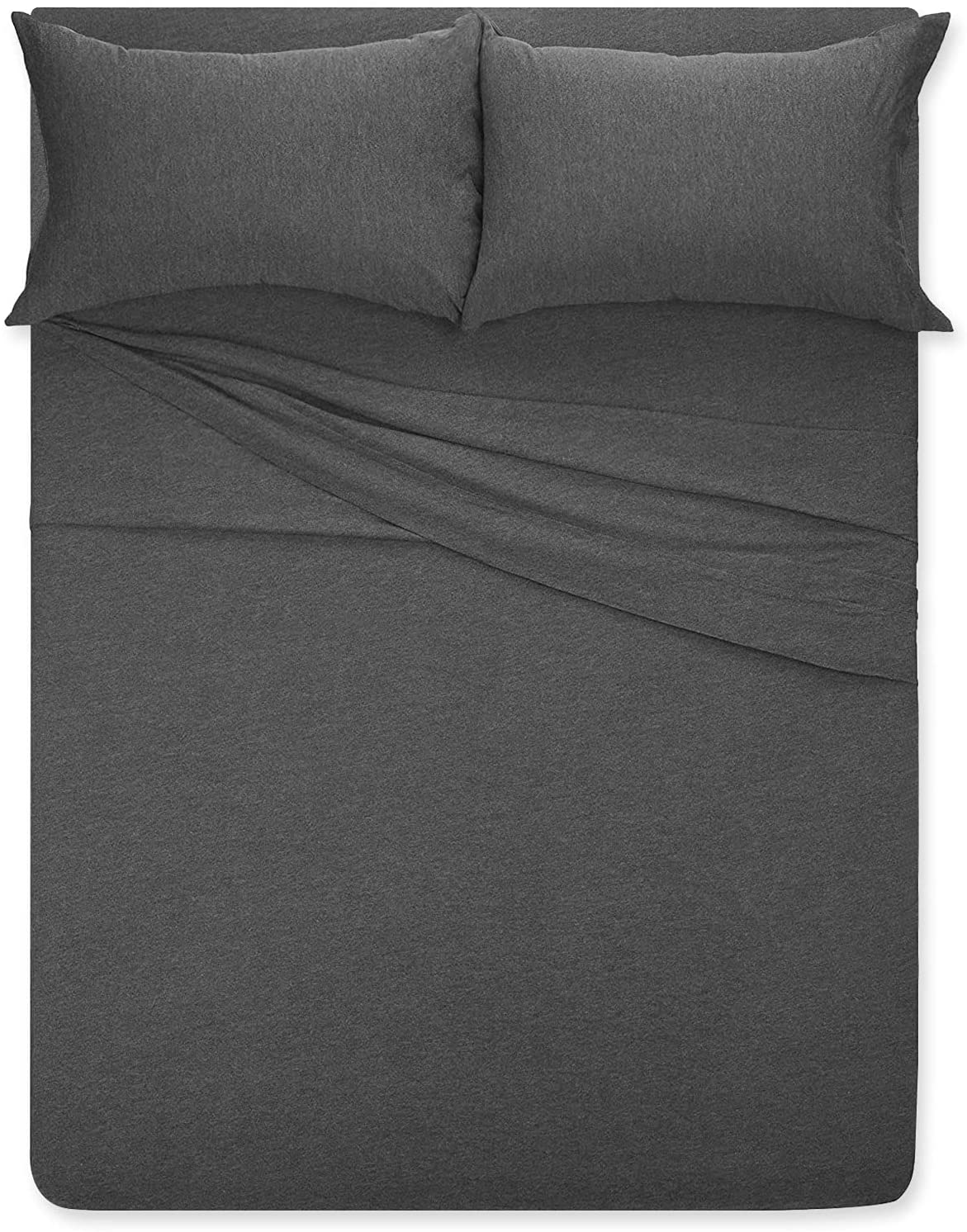 Price:$35.99 4 pc Bed Sheets with up to 14" Deep Pocket ,Ultra Soft Comfortable,All Season T-Shirt Sheets Bedding,Heather Grey : Everything Else