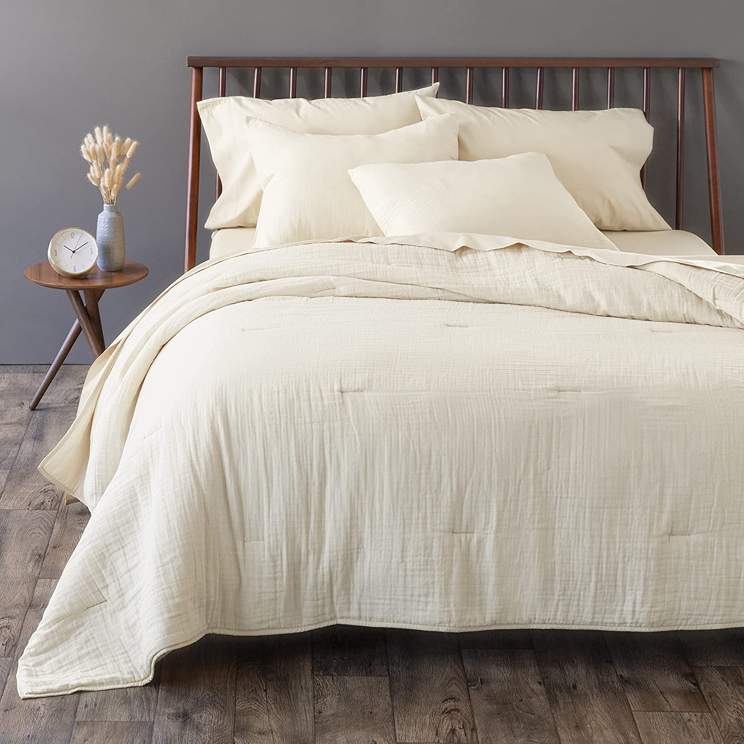 Price:$118.99 Cotton Gauze Blanket | King/Cal King Set | Cream | 108" x 92" | 3 Piece Set | Supersoft | Superior Comfort | Lightweight | Breathable | Machine Washable : Baby