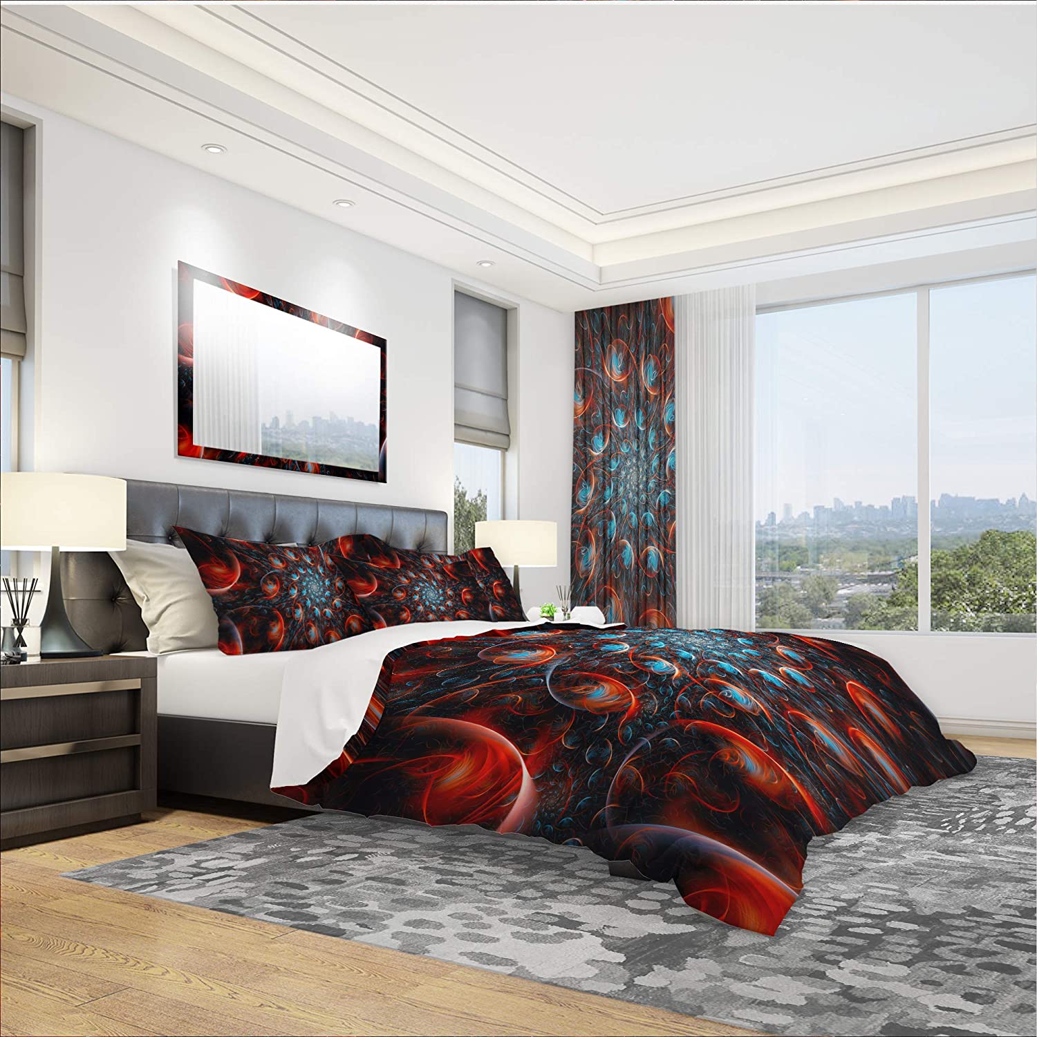 Price:$109.78 'Rapid Expansion' Modern & Contemporary Duvet Cover Set : Home & Kitchen