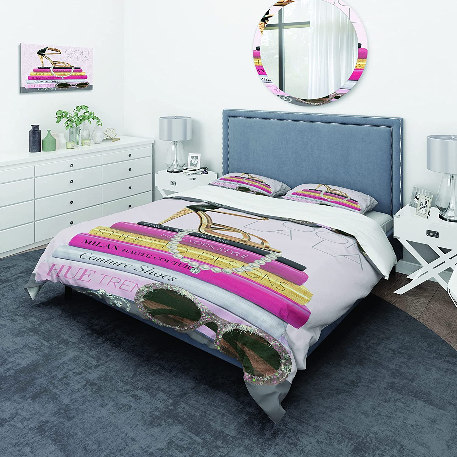 Price:$85.79 'Paris Glamourous Gold Style II' Teenage Duvet Cover Set : Home & Kitchen