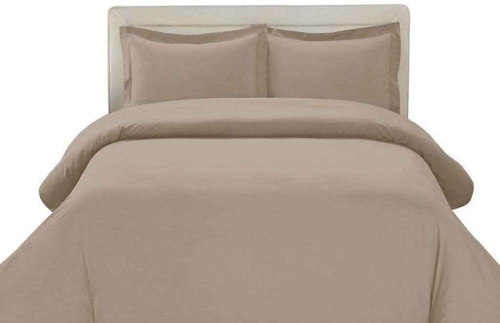 Price:$38.99 Taupe Solid Super King 5 PCs Zipper Closer Duvet Set -CountUltra Soft Rich Egyptian Cotton : Home & Kitchen