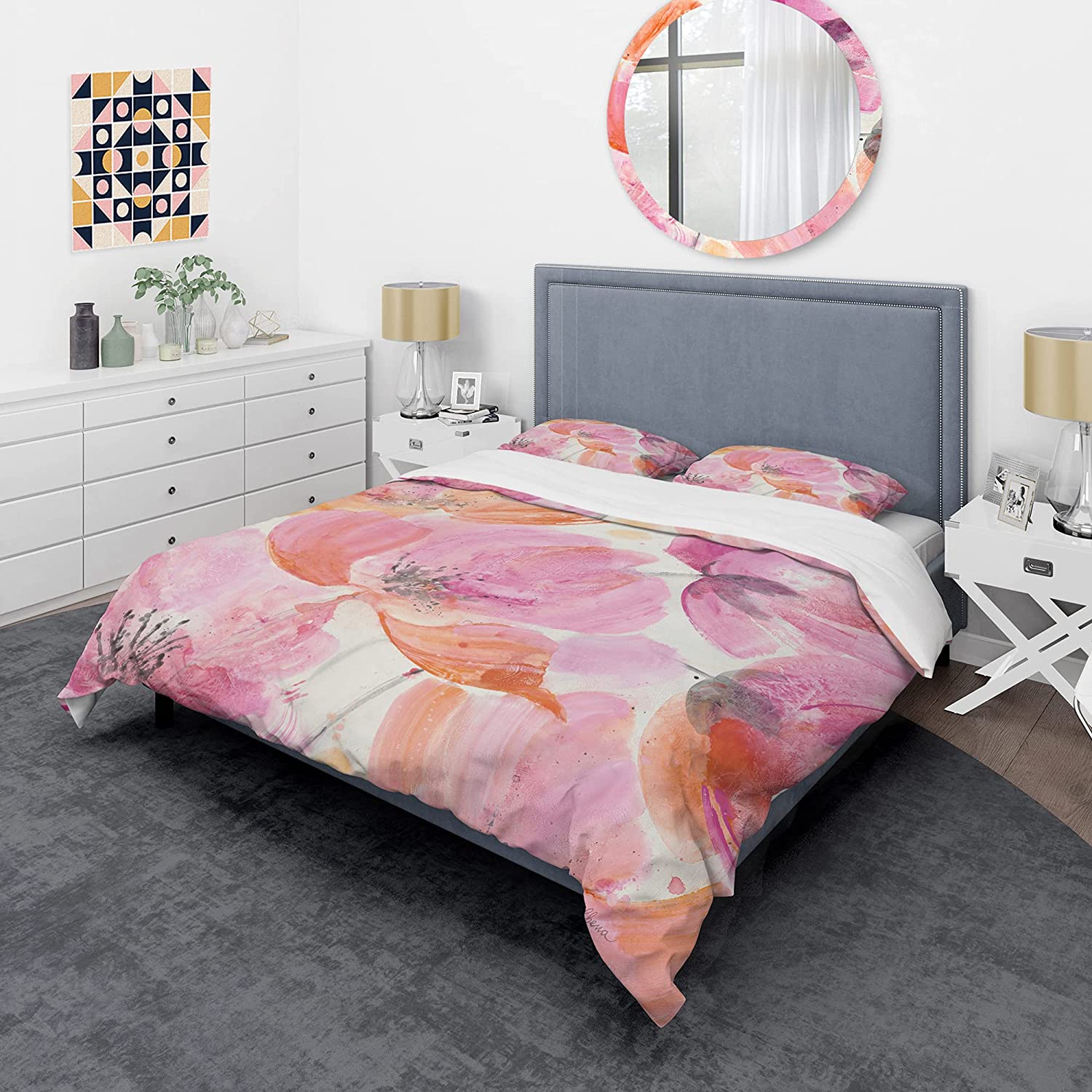 Price:$85.76 'Shabby Flower III' Shabby Duvet Cover Set : Home & Kitchen