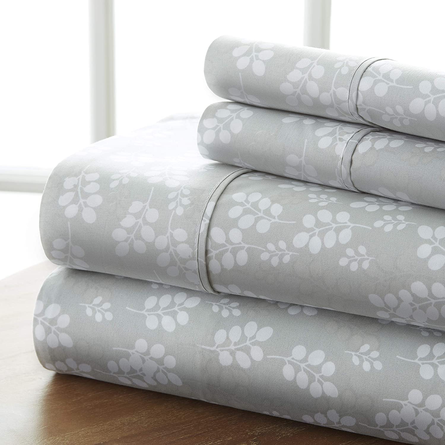 Price:$43.99 Market 4 Piece Sheet Set Patterned, California King, Wheatfield Gray : Industrial & Scientific