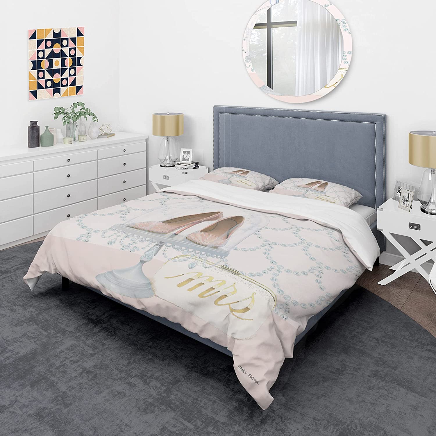 Price:$85.76 'Fashion and Glam Shoes I' Glam Duvet Cover Set : Home & Kitchen