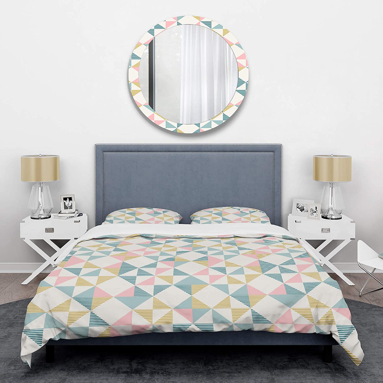 Price:$109.78 'Diamond Retro II' Mid-Century Modern Duvet Cover Set : Home & Kitchen