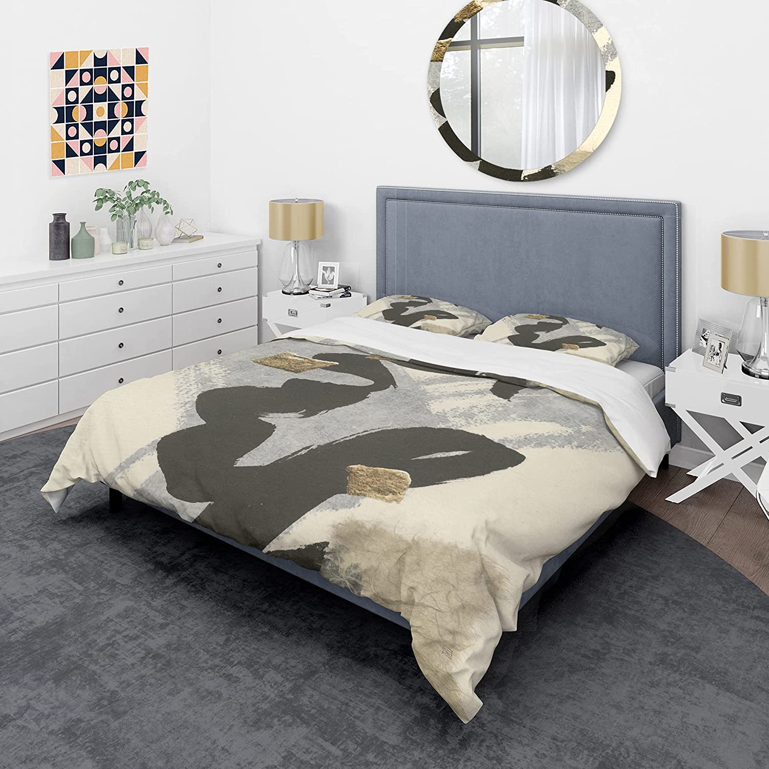 Price:$85.76 'Glam Collage II' Glam Duvet Cover Set : Home & Kitchen