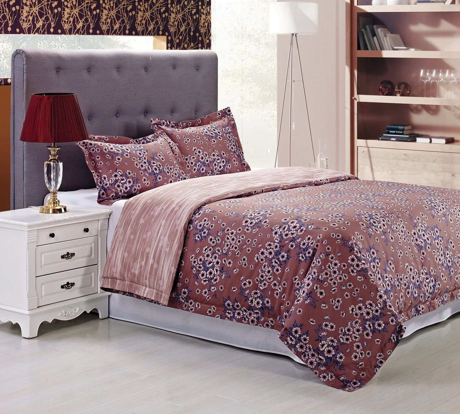 Price:$69.29 Hillcrest Duvet Cover Set, Single-Ply Authentic 300 Thread Count, King/Cal King : Home & Kitchen