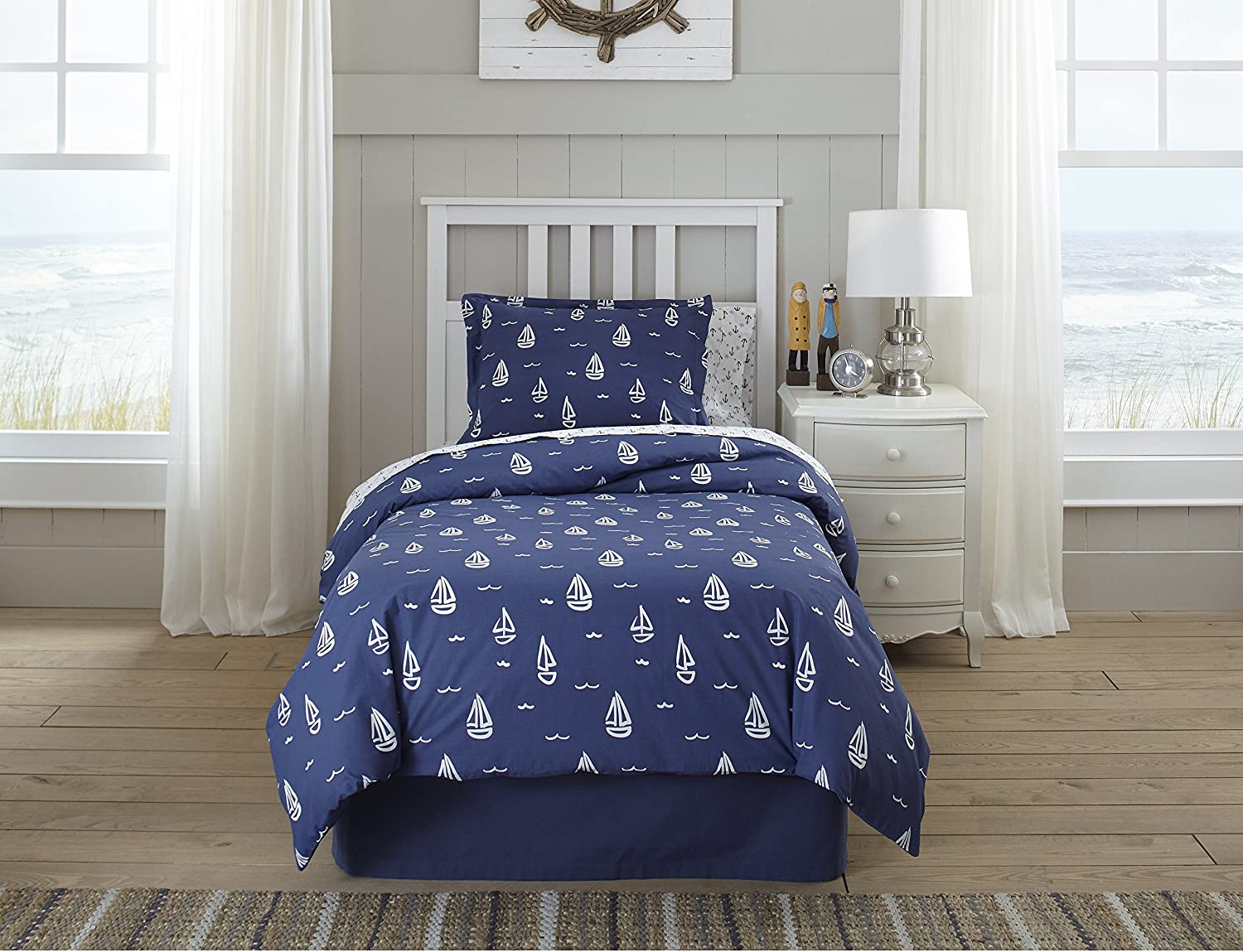 Price:$31.46 Bedding Away at Sea Duvet Set, Twin : Everything Else