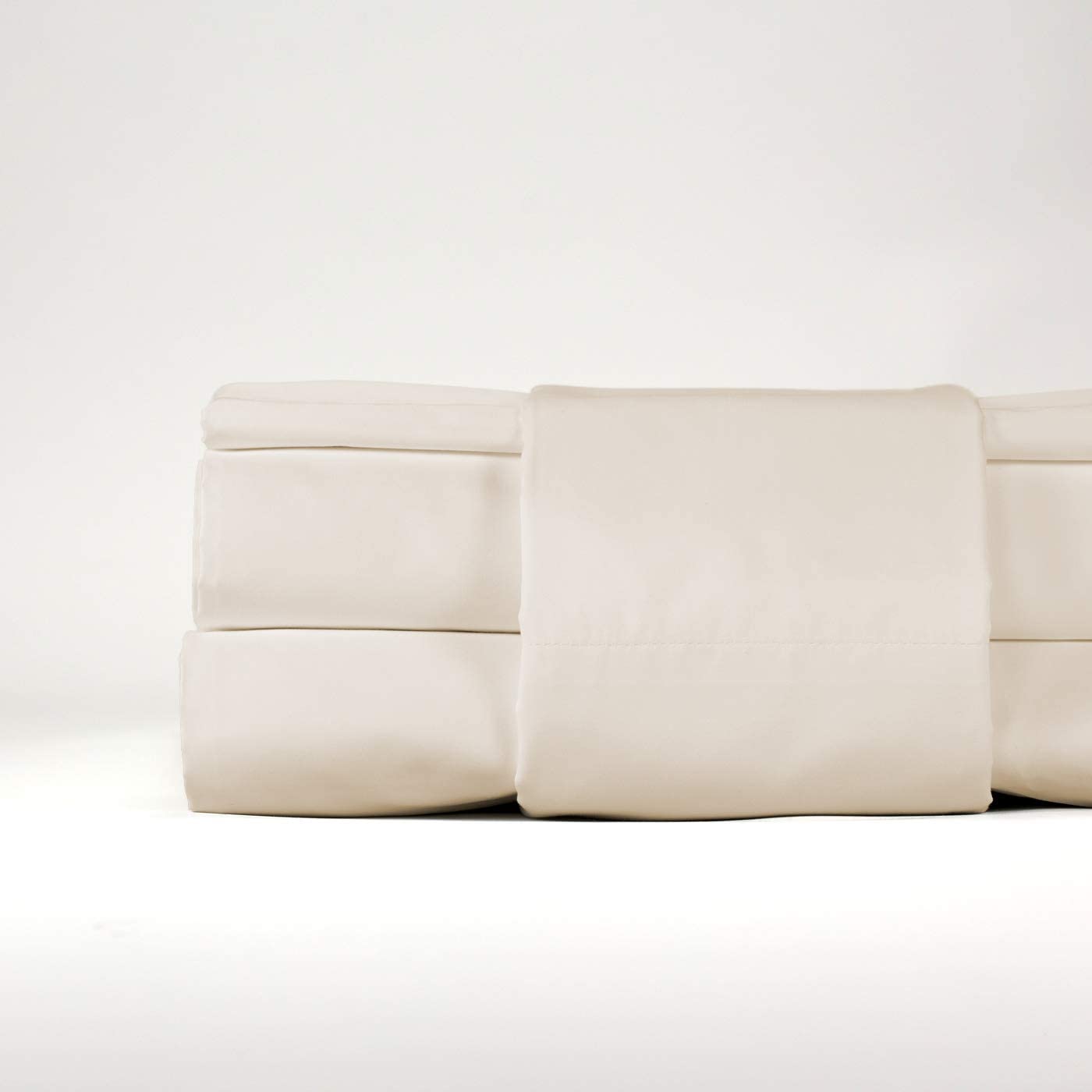 Price:$275.00 LEE Percale Sheet Set - Crisp, Cool, Luxurious - 500 Thread Count, US-Grown Pima Cotton - Classic Ivory Queen Sheet Set for Bed : Home & Kitchen