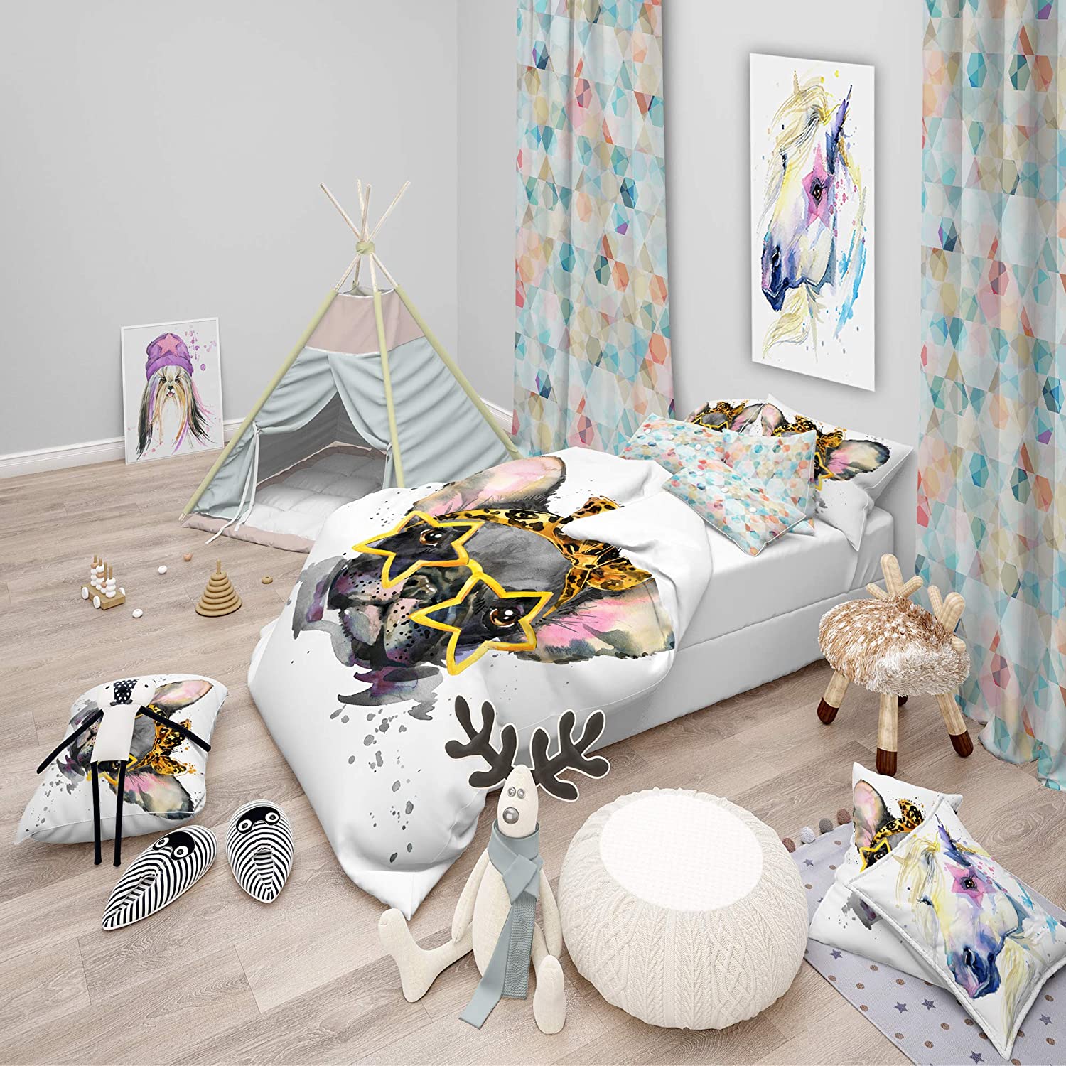 & Contemporary Duvet Cover Set : Home & Kitchen