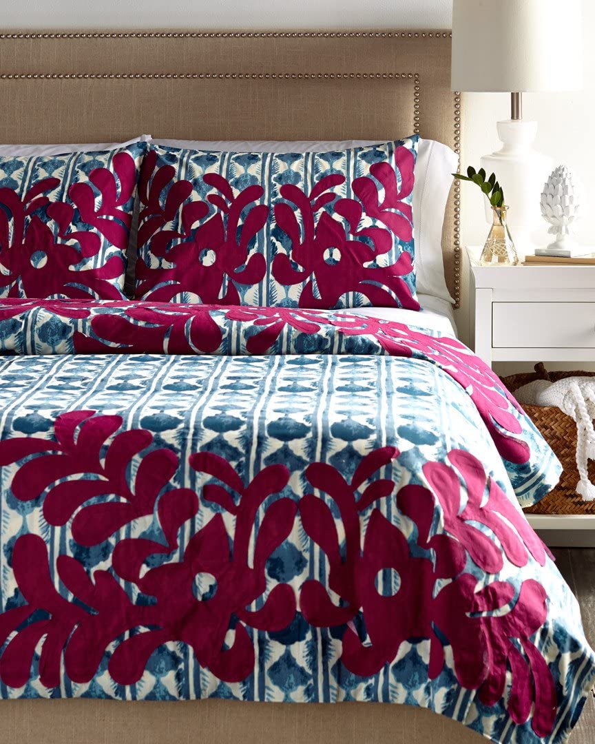 Price:$28.99 Shanti 3 Piece Duvet Set, Full, Blue : Home & Kitchen