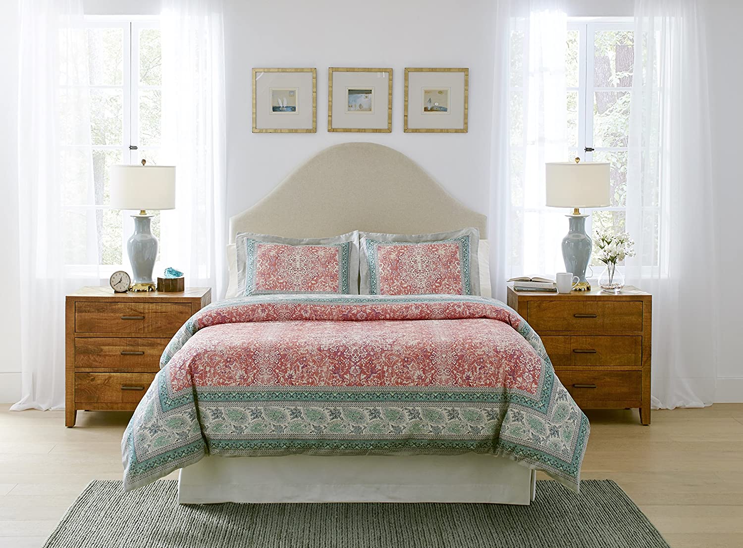 Price:$79.99 CAS3PKGDUVET Casablanca Textured Print King Duvet Set : Home & Kitchen