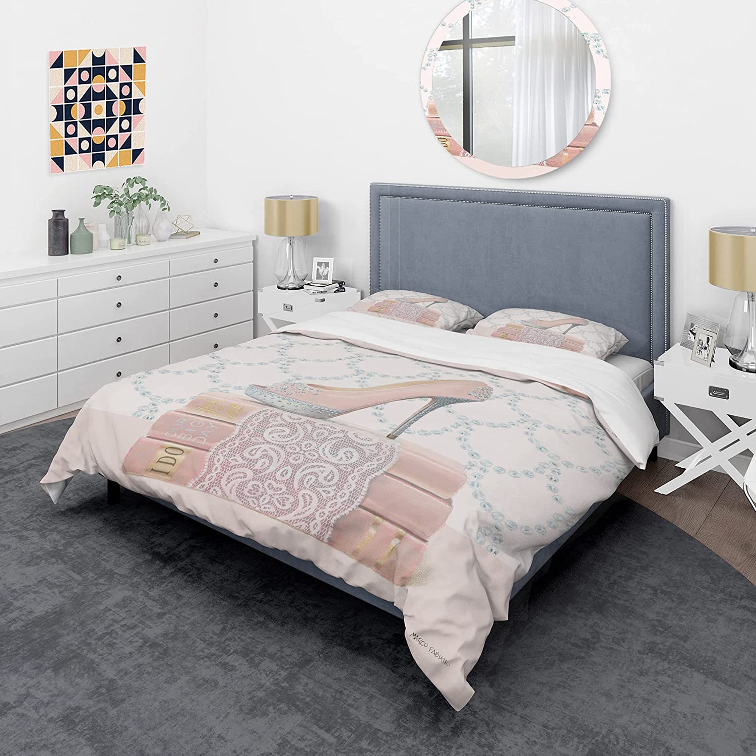 Price:$120.04 'Fashion and Glam Shoes II' Glam Duvet Cover Set : Home & Kitchen
