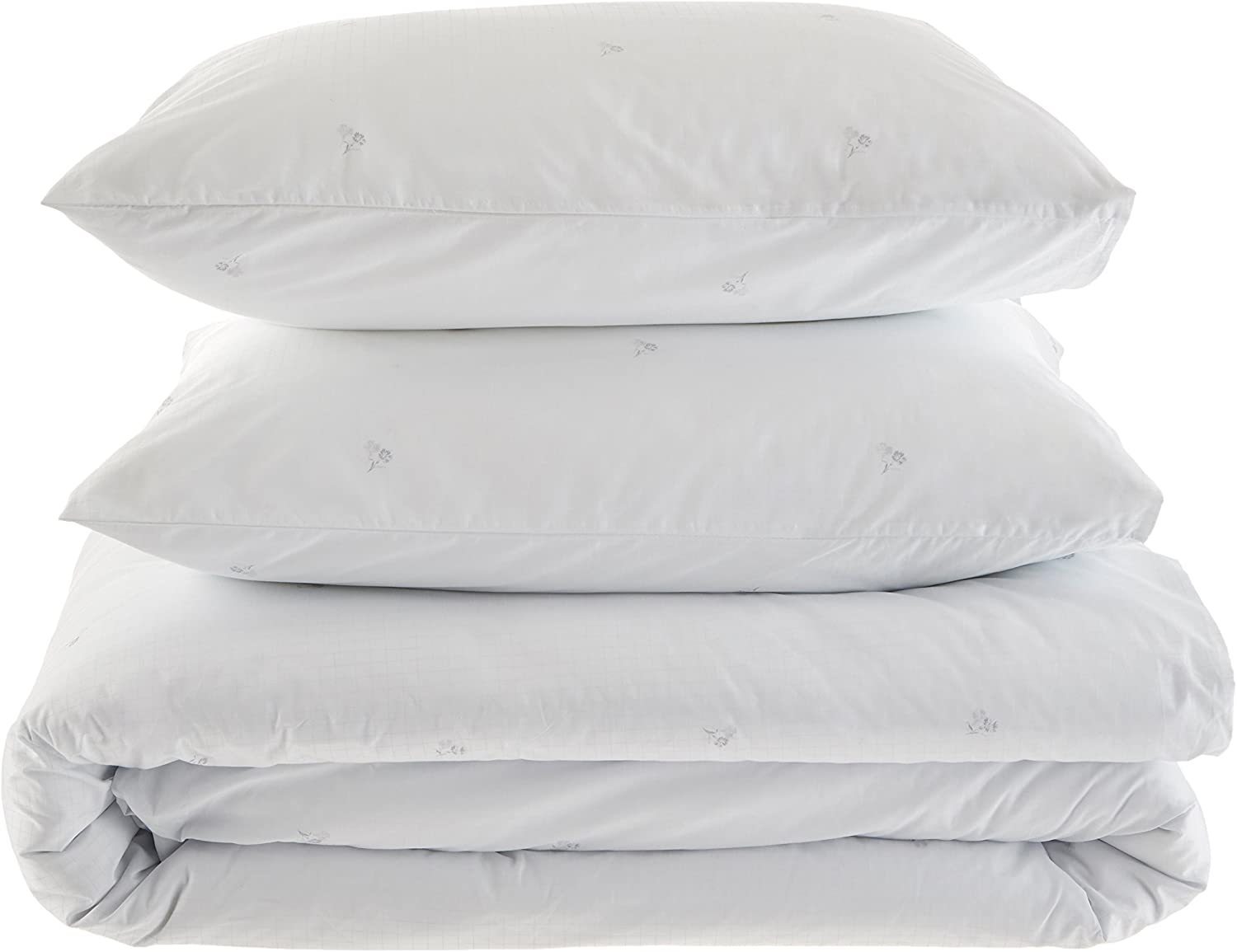 Price:$125.88 Klein Home Parterres Duvet Set, Queen, White : Home & Kitchen