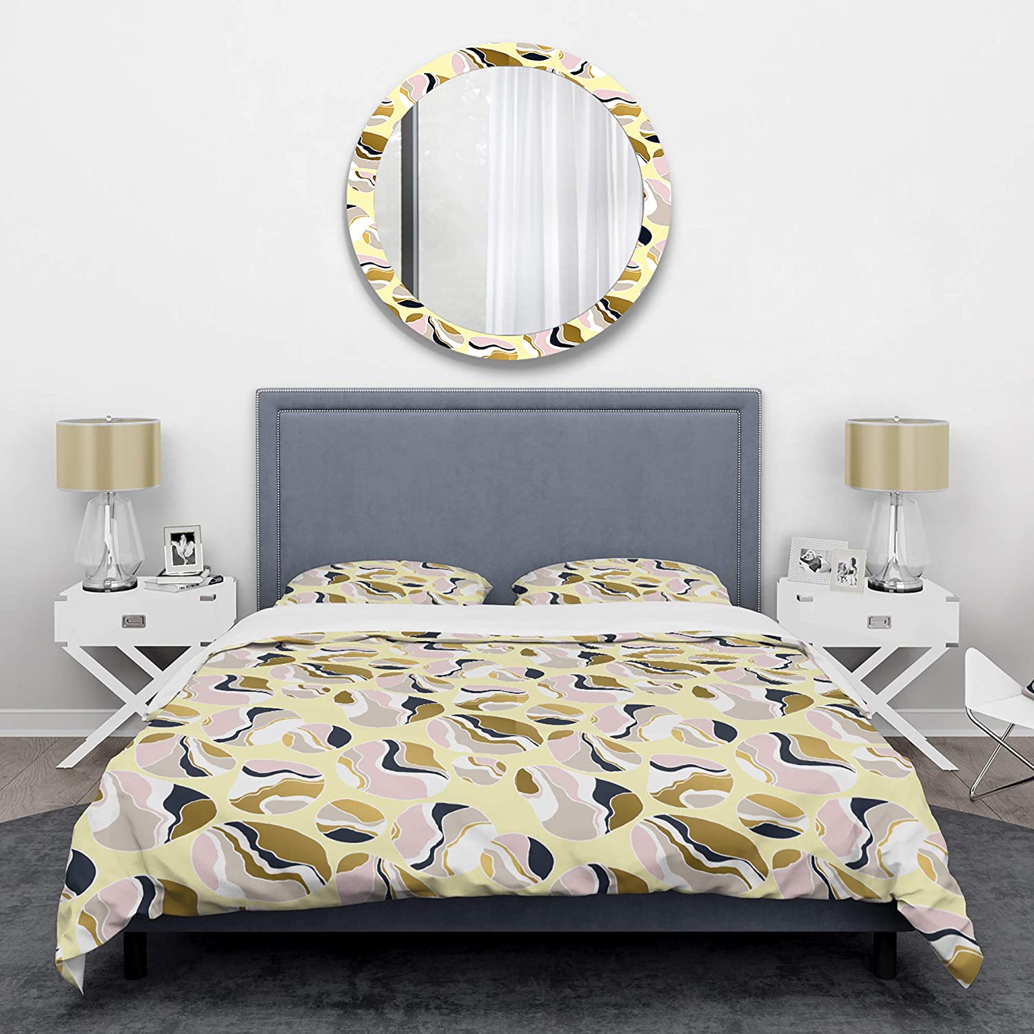Price:$85.76 River Stones' Mid-Century Modern Duvet Cover Set : Home & Kitchen