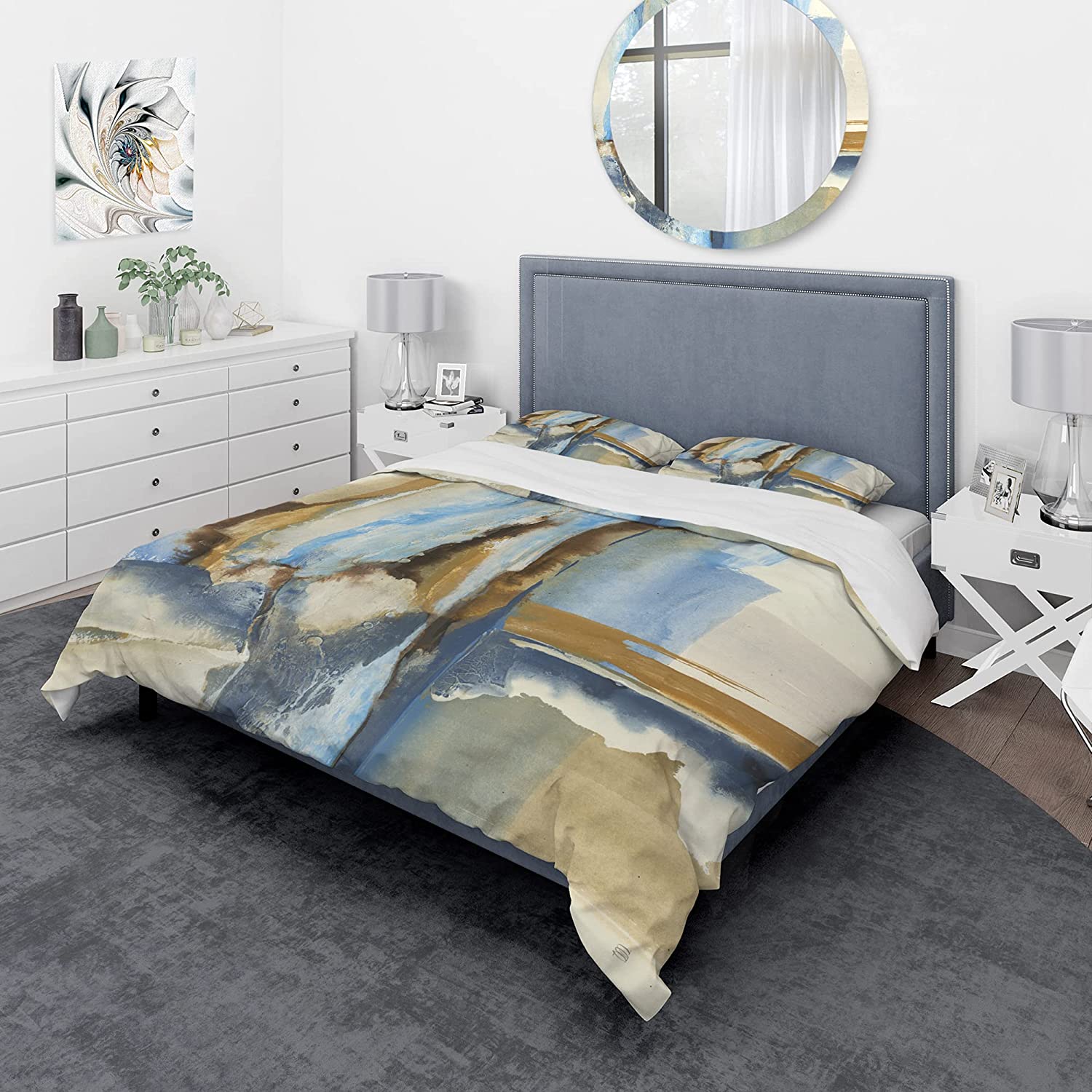 Price:$109.78 'River Run II' Geometric Duvet Cover Set : Home & Kitchen