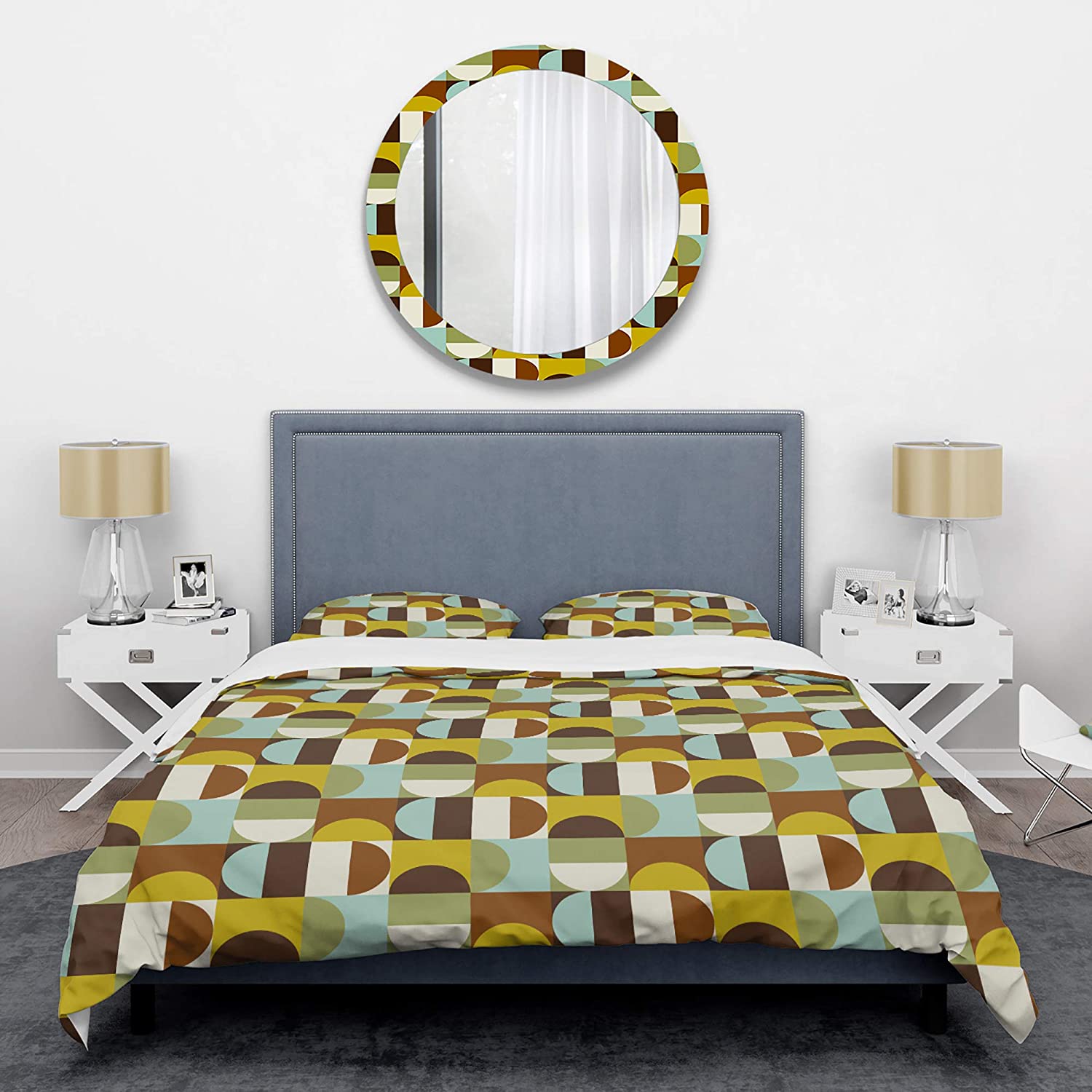 Price:$109.78 Polka Dots I' Mid-Century Modern Duvet Cover Set : Home & Kitchen