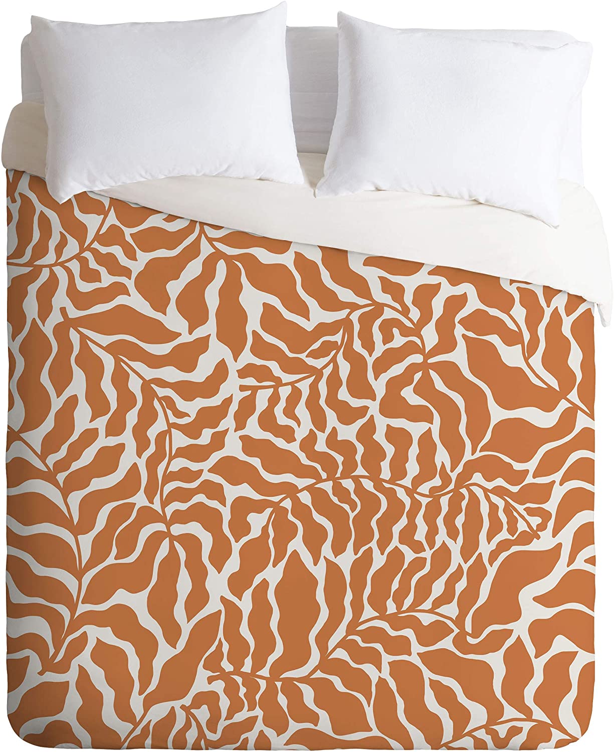 Price:$179.00 73486-dvqsek Beshka Kueser Abundance Rust Oatmeal Duvet Set with Pillowcase(s), King, Orange : Home & Kitchen