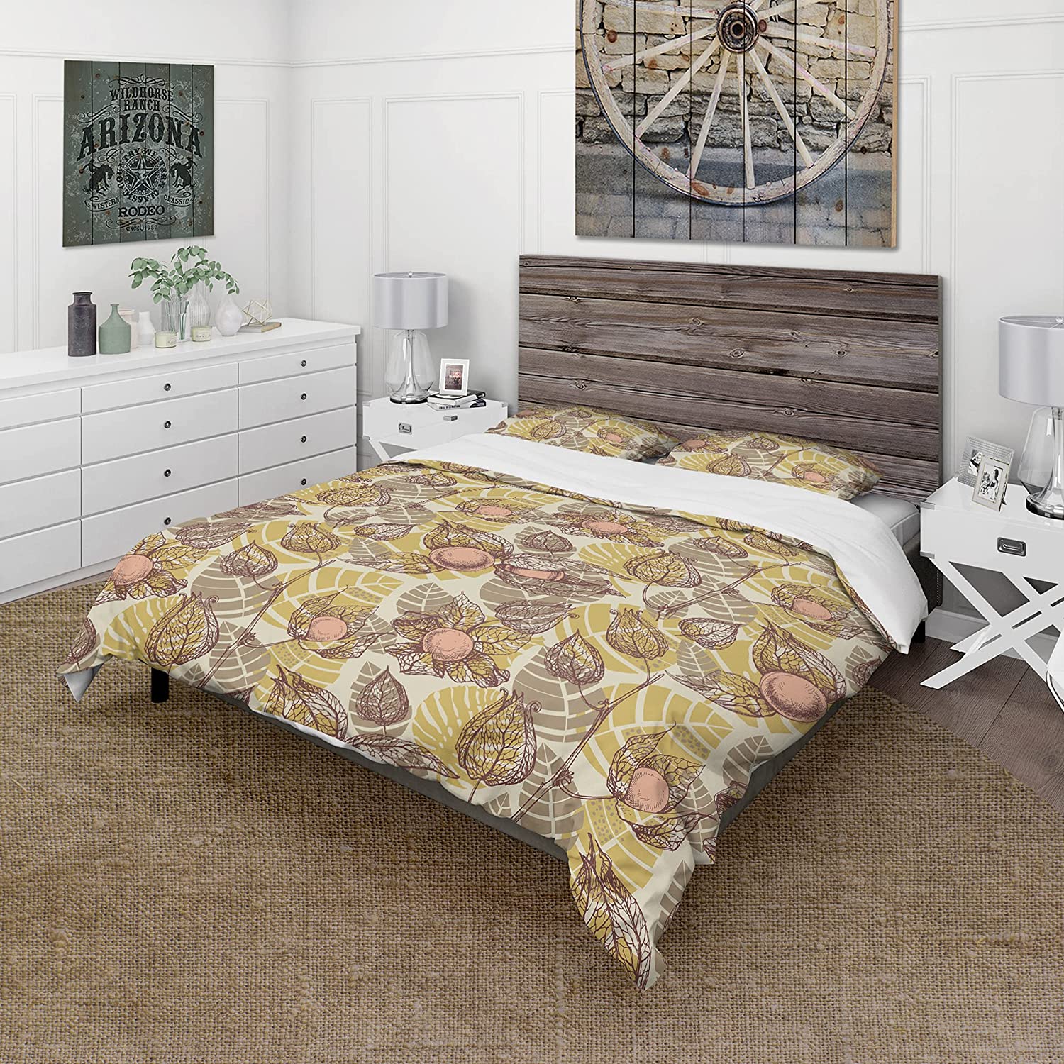 Physalis Drawing' Food & Beverage Duvet Cover Set : Home & Kitchen