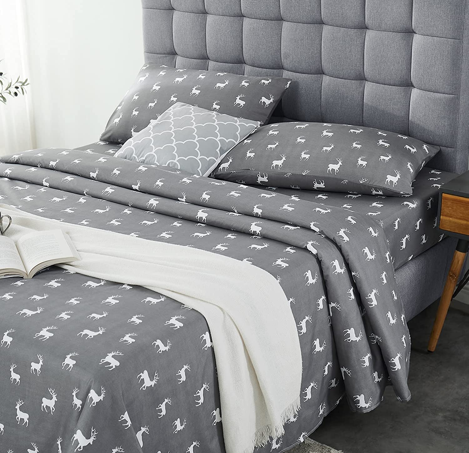 Price:$27.49 Sheets Queen Size Bed Set 4 Pieces Brushed Microfiber Extra Soft Queen Sheets Set Deep Pockets Breathable & Cooling Wrinkle Free Shrink Resistant Sheets for Queen Size Bed : Home & Kitchen