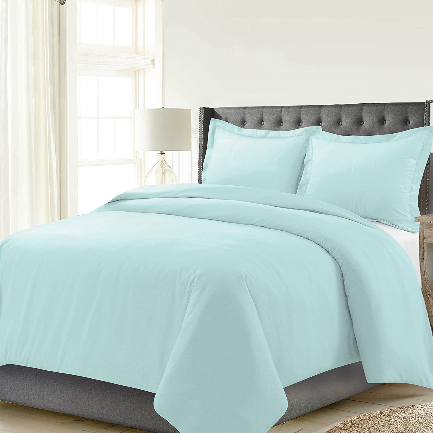 Price:$58.21 Home 190 GSM Cal King, Turquoise Duvet Set : Home & Kitchen