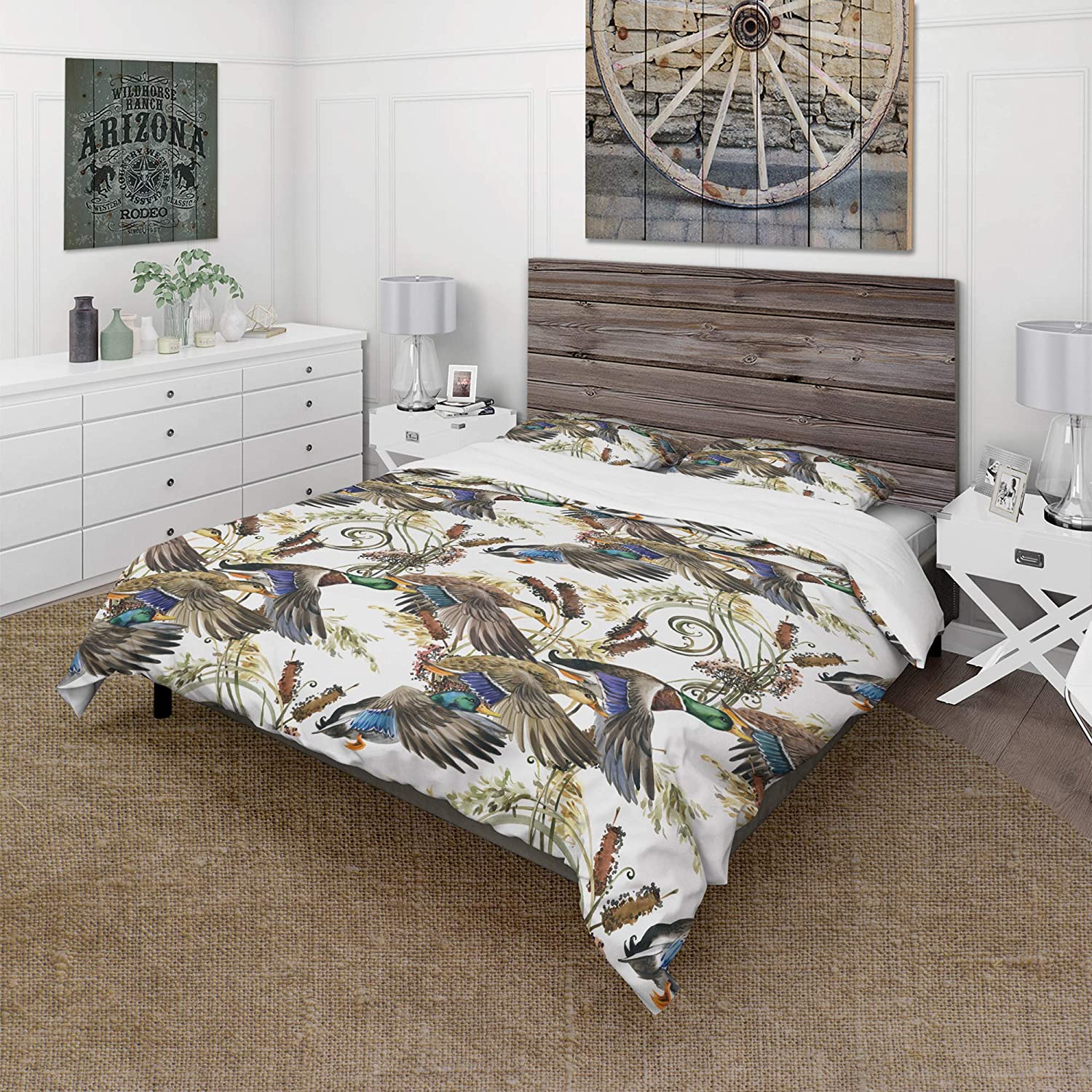 of Colored Duck' Modern & Contemporary Duvet Cover Set : Home & Kitchen