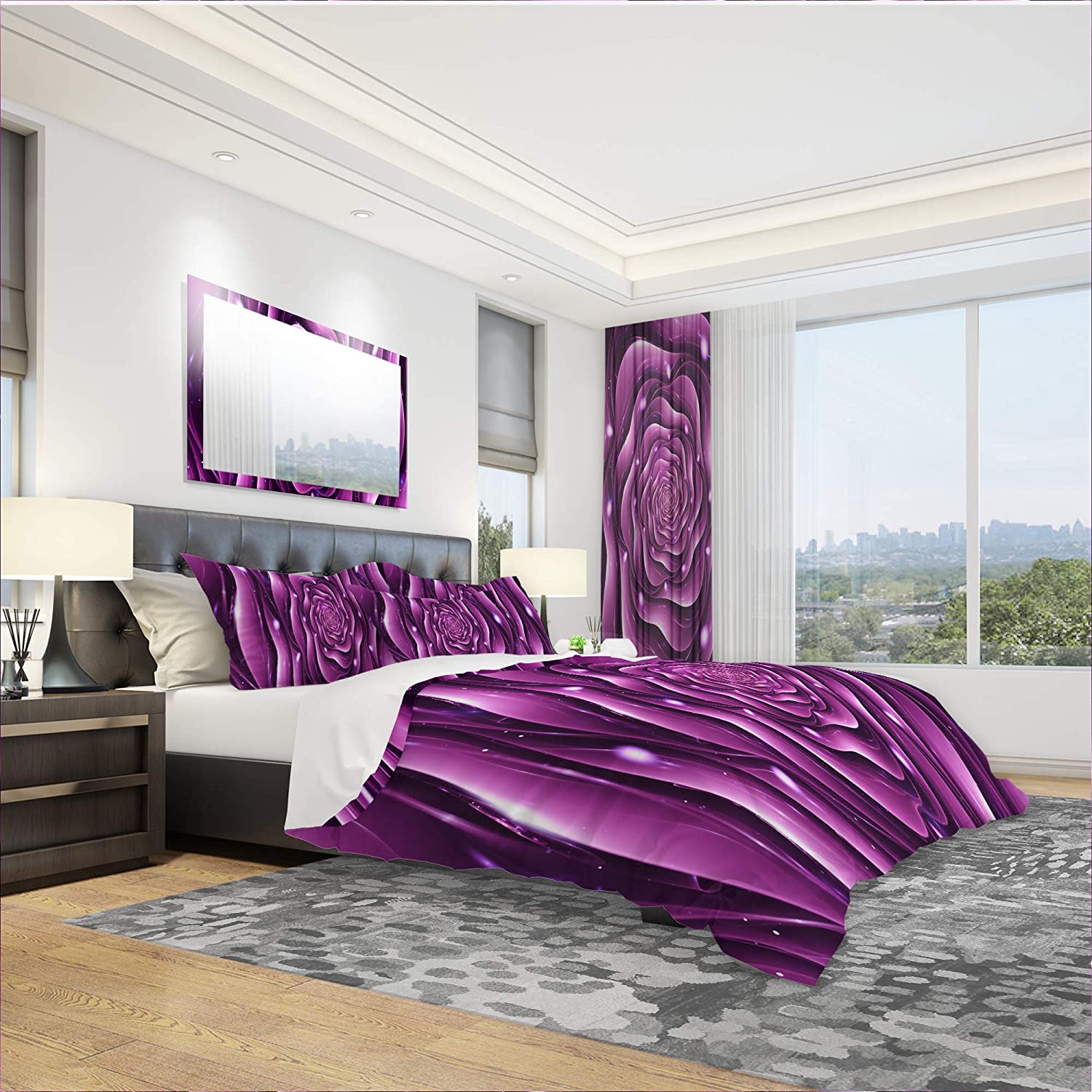 Price:$120.04 Rose' Modern & Contemporary Duvet Cover Set : Home & Kitchen