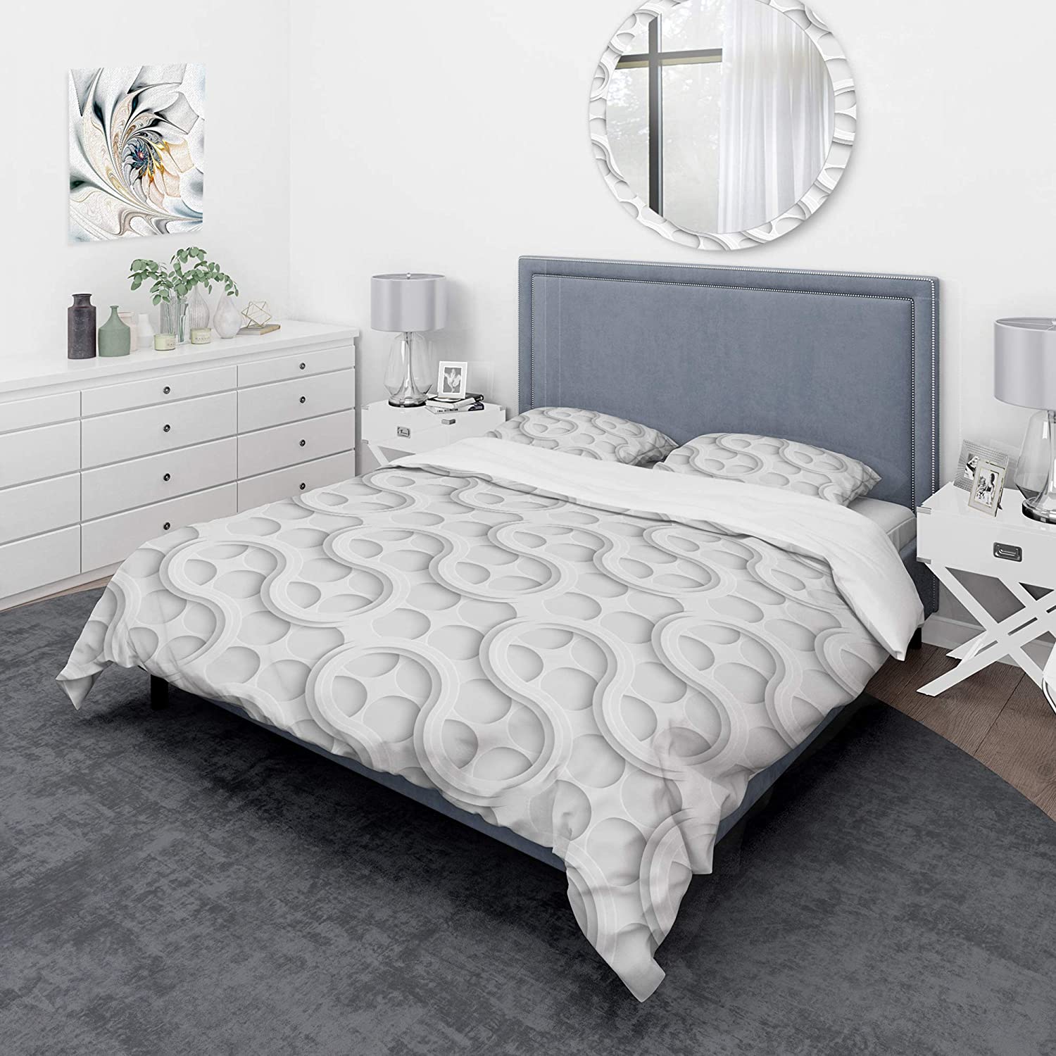 Price:$120.04 'Lattice' Scandinavian Duvet Cover Set : Home & Kitchen