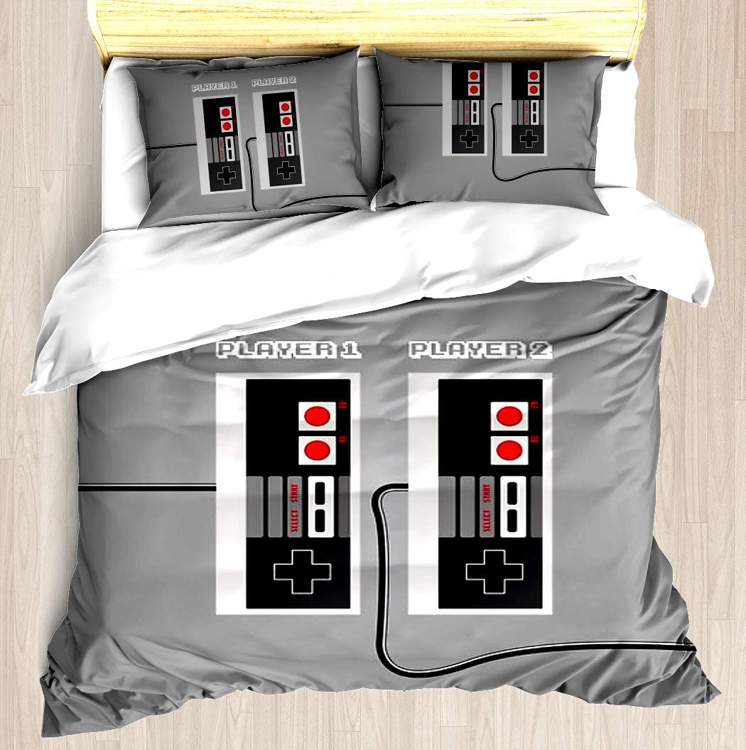 Price:$88.98 Gamer Duvet - Duvet Cover Set  Comforter Cover Pillowcase Bed Set Unique Printed Floral Pattern Design Duvet Covers Blanket Cover  Queen/Full Size : Home & Kitchen