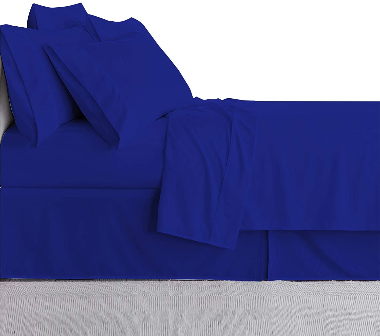 Price:$79.89 Mercado 800TC Ultra-Soft, Luxury, 100% Natural Cotton, 3 Piece (1Duvet Cover + 2 Pillow Shams) Egyptian Cotton Duvet Set with Italian Finish Solid (King/Cal-King, Navy Blue) : Home & Kitchen