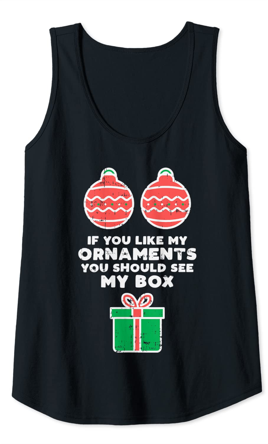 Price:$21.99 Naughty Sexy Christmas Outfit For Women Ornaments Box Gift Tank Top : Clothing, Shoes & Jewelry
